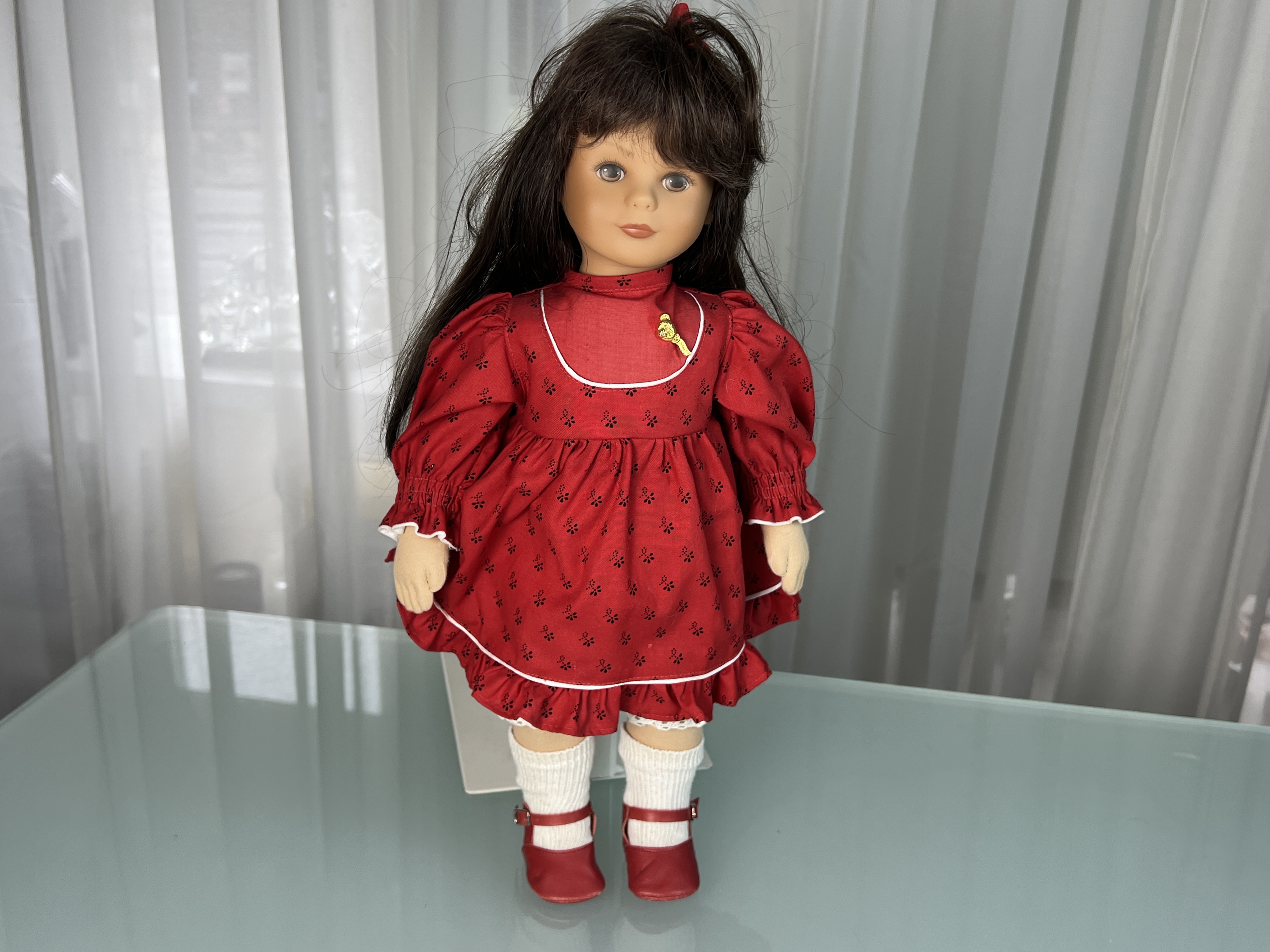 Künstlerpuppe Steiff Puppe Piroschka 44 cm. Top Zustand  