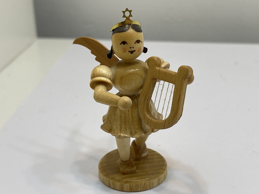 Erzgebirge Blank Figur Engel 6,8 cm.   Top Zustand 