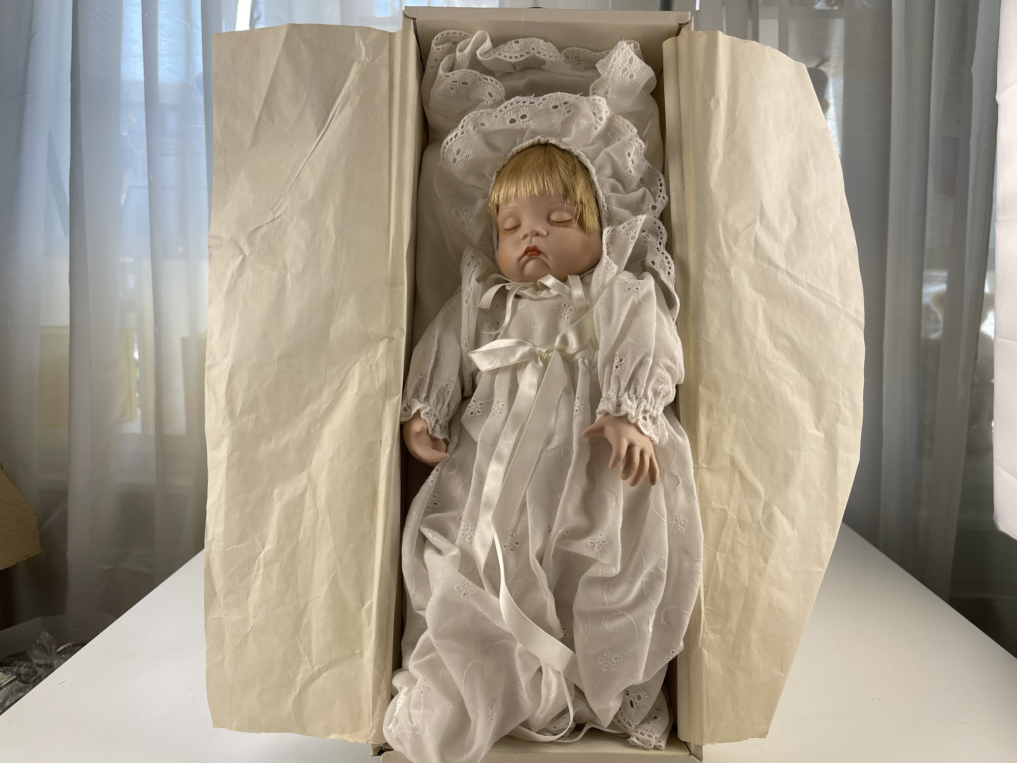 Sammler Porzellan Puppe 33 cm. Top Zustand 