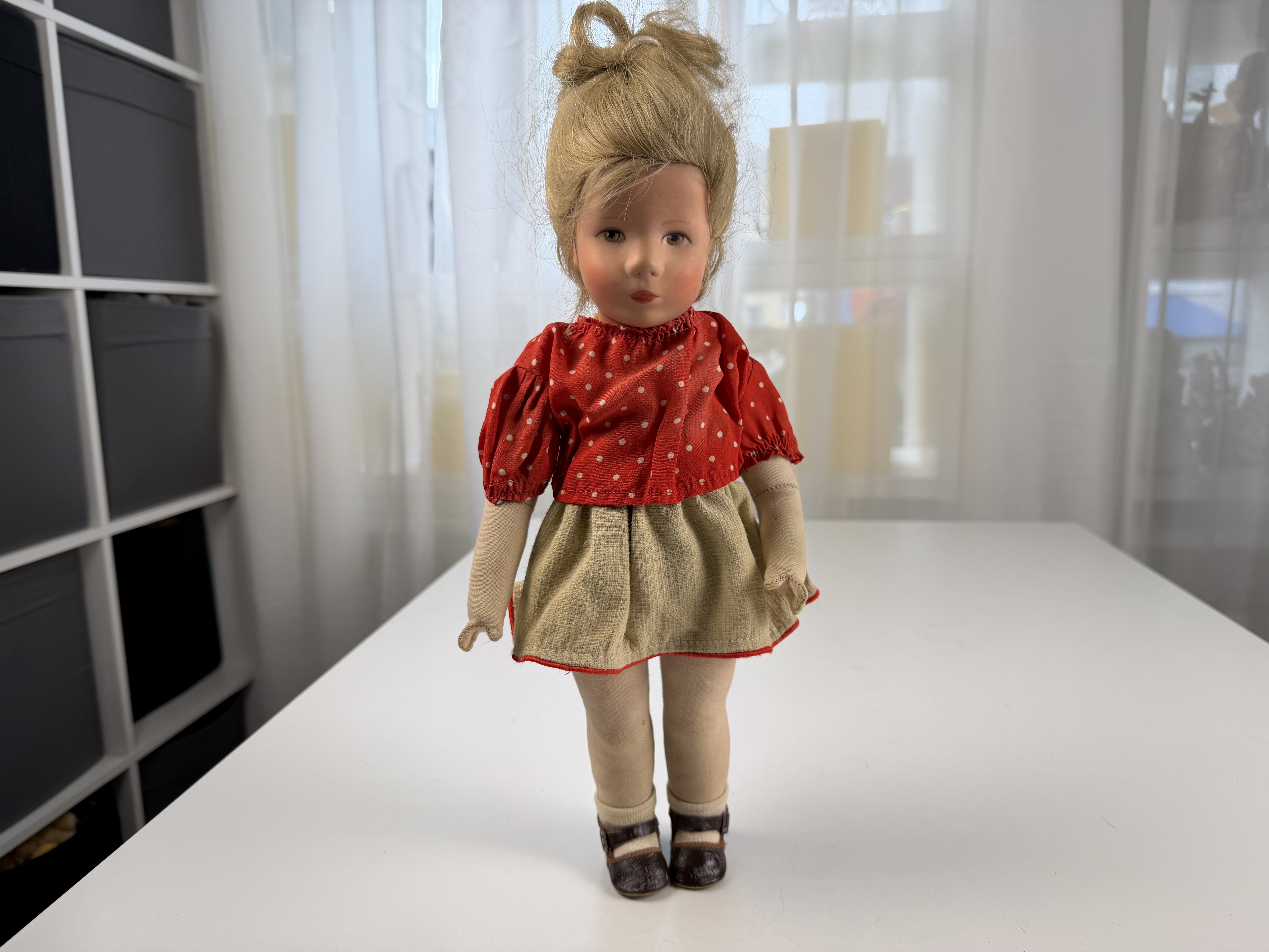 Alte Käthe Kruse Puppe Sammlerpuppe 36 cm - Zustand Gut siehe Fotos 