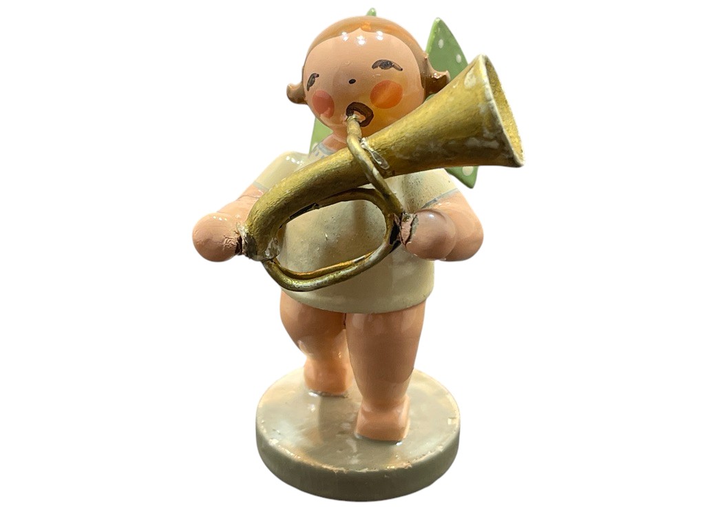 Erzgebirge Figur Engel 6 cm. Zustand siehe Fotos      