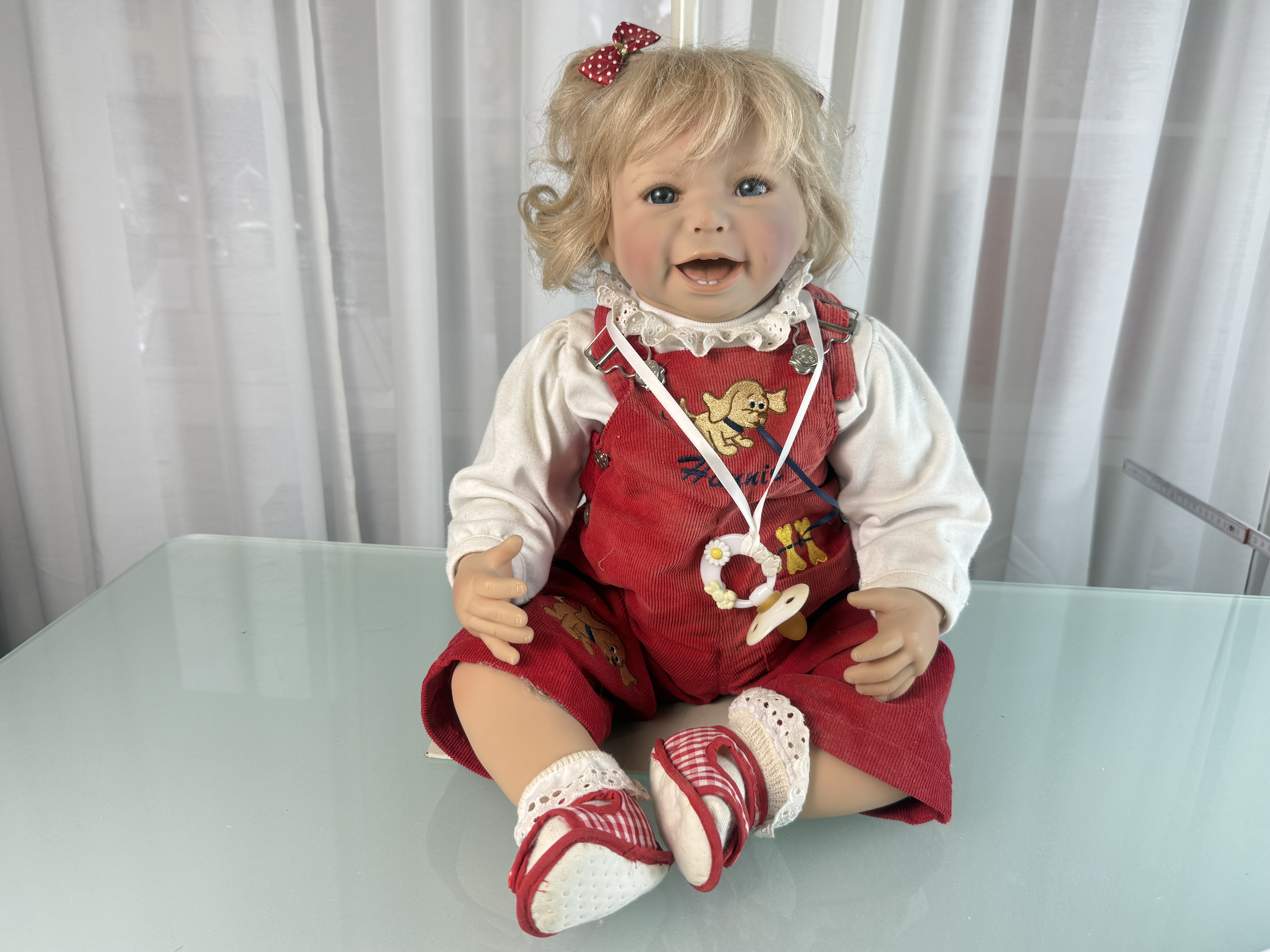 Künstlerpuppe Inge Tenbusch Vinyl Puppe 58 cm. Top Zustand 