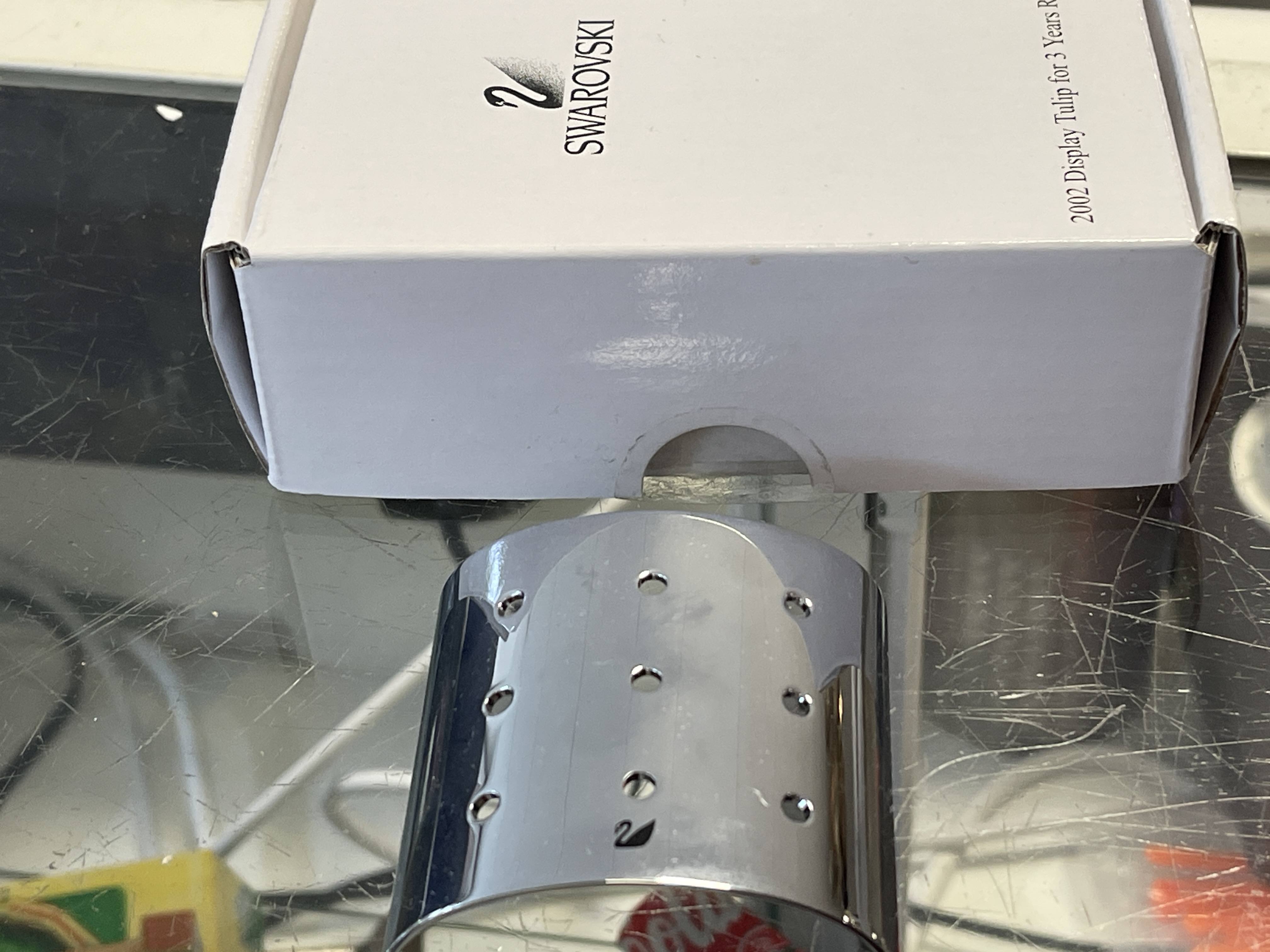 Swarovski Figur Ständer für 9 Tulpen mit OVP - Top Zustand