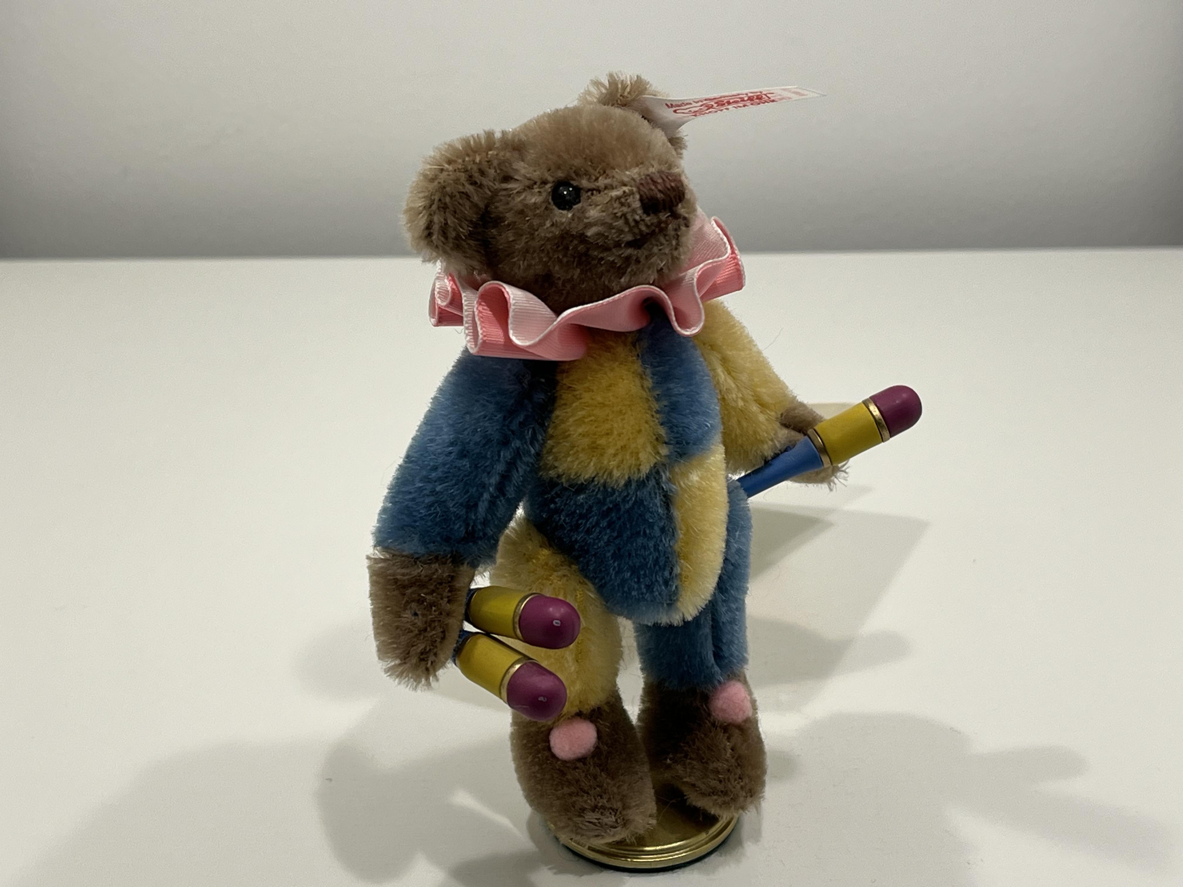 Steiff Tier Magische Zirkuswelt Jongleur 672866 13 cm.  Top Zustand mit Zertifikat