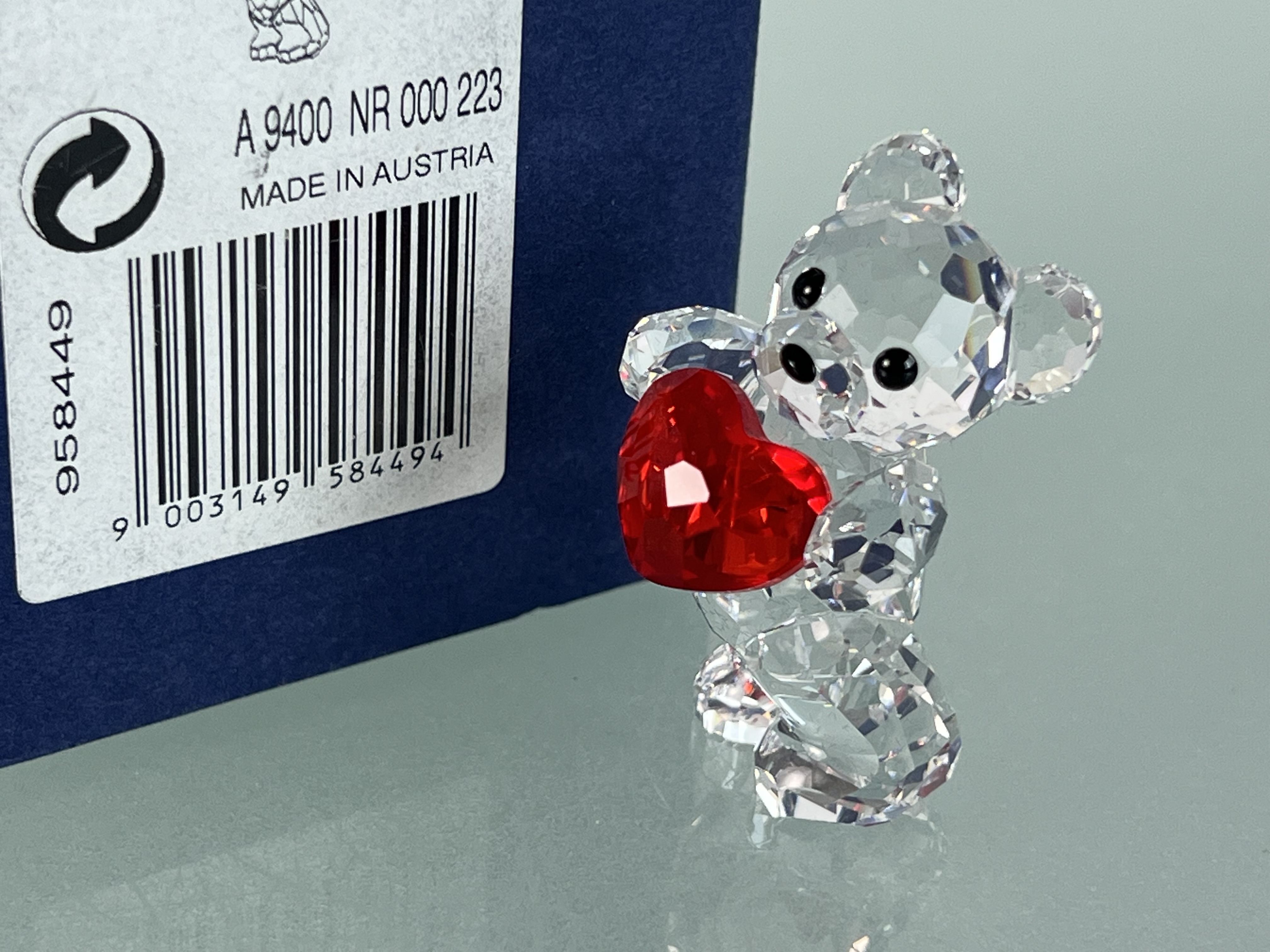 Swarovski Figur 958449 Kris Bär Ein Herz für Dich 4,2 cm. Mit OVP & Zertifikat. Top Zustand