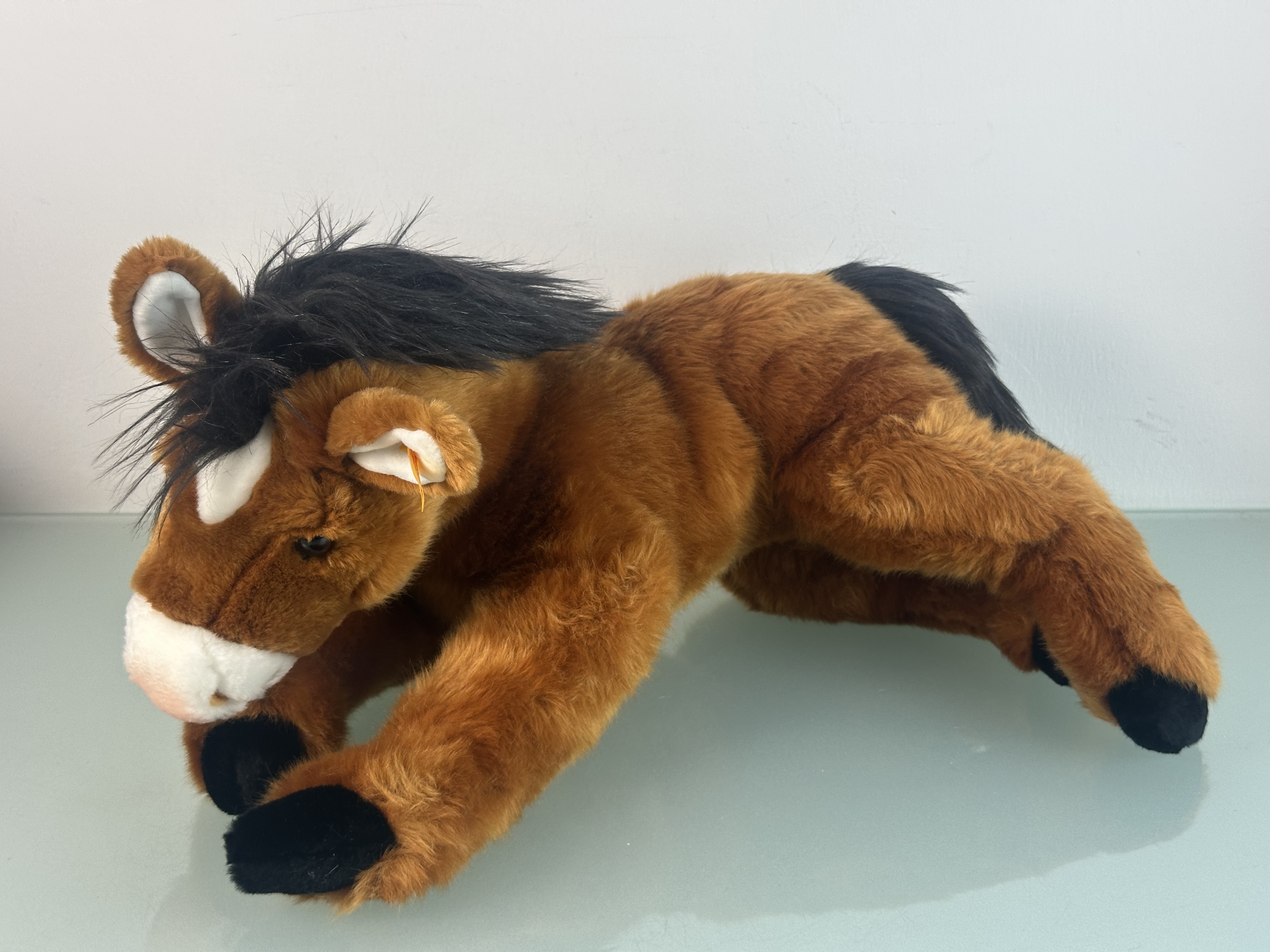 Steiff Tier 067426 Pferd 54 x 20 cm. Top Zustand