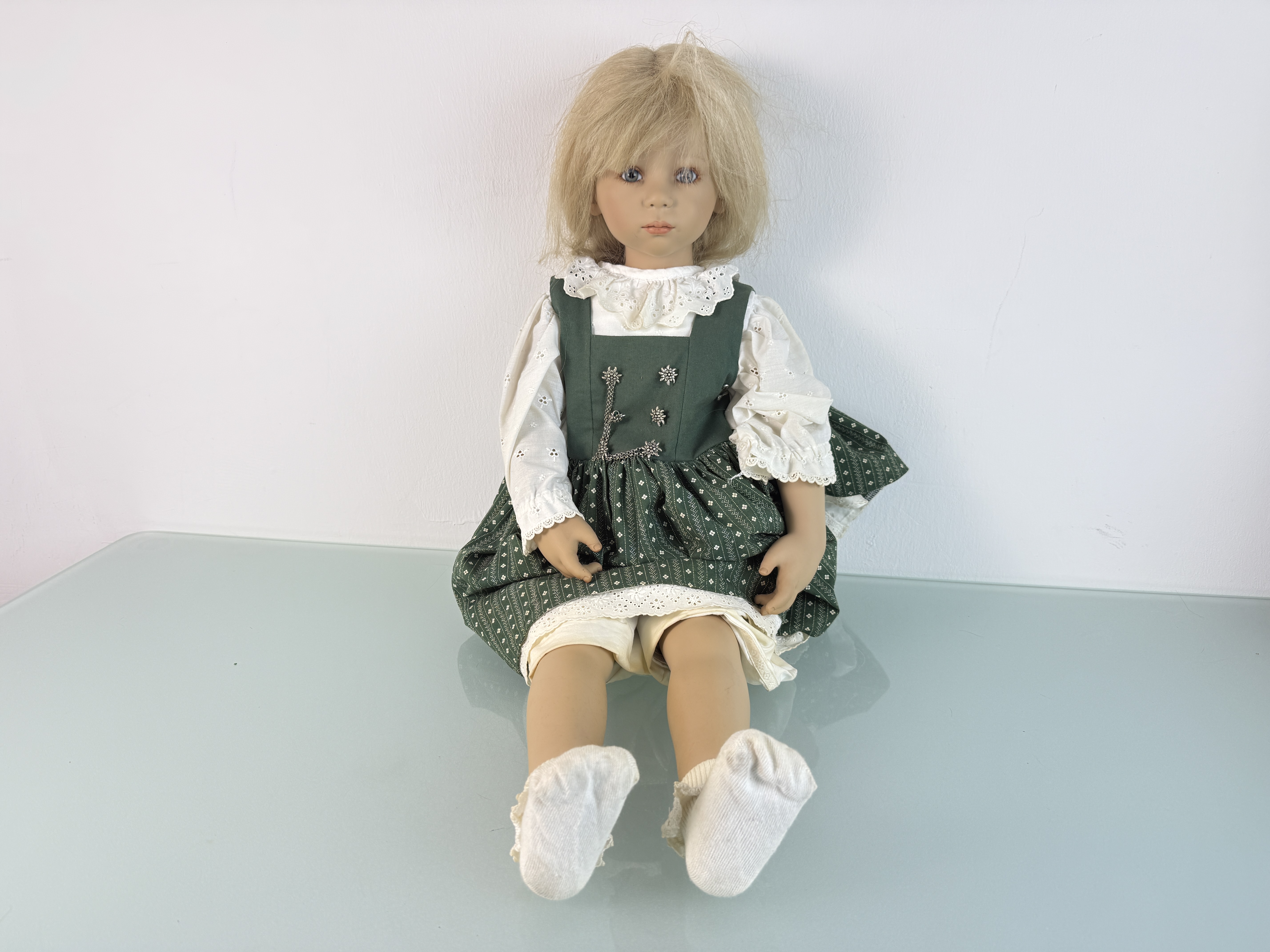 Künstlerpuppe Annette Himstedt Puppe 75 cm. Top Zustand siehe Fotos