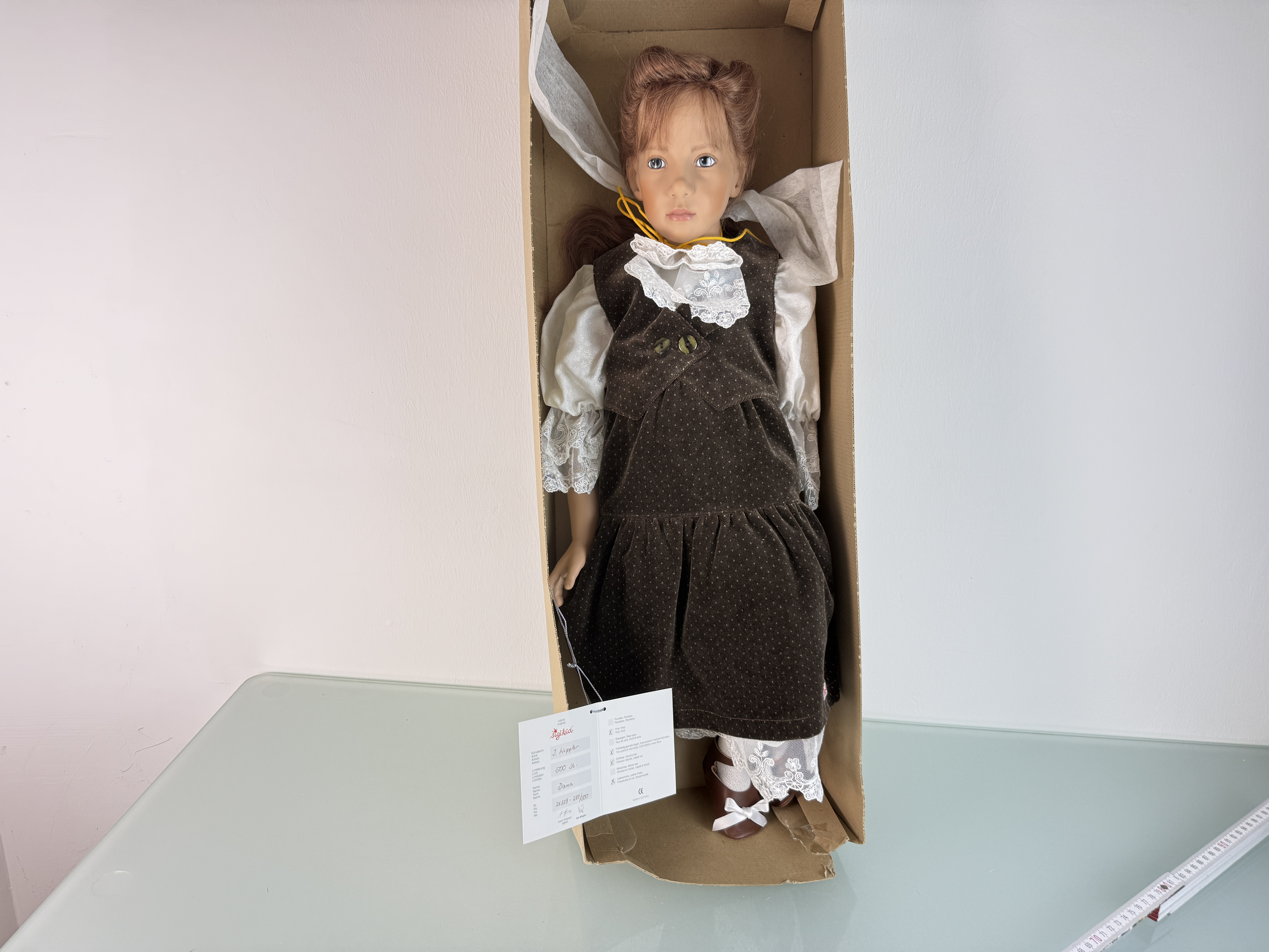 Sigikid Ilse Wippler Künstlerpuppe Vinyl Puppe 68 cm. Top Zustand 
