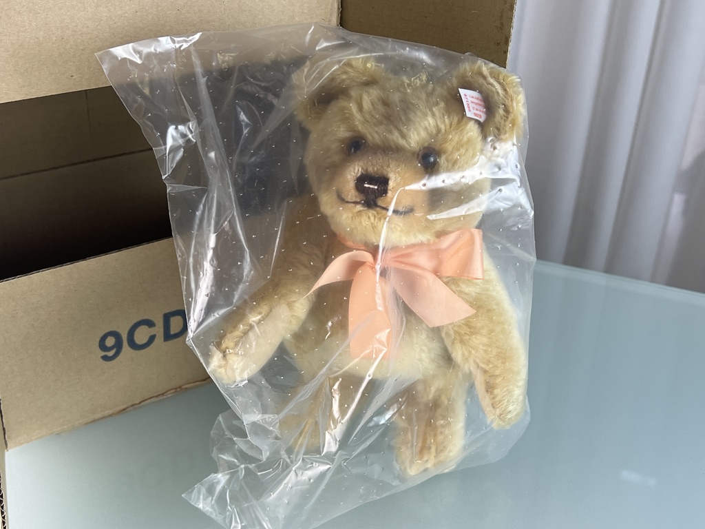 Steiff Tier Sammler 671586 TeddyBär Jackie 23 cm. Top Zustand  Ungeöffnet