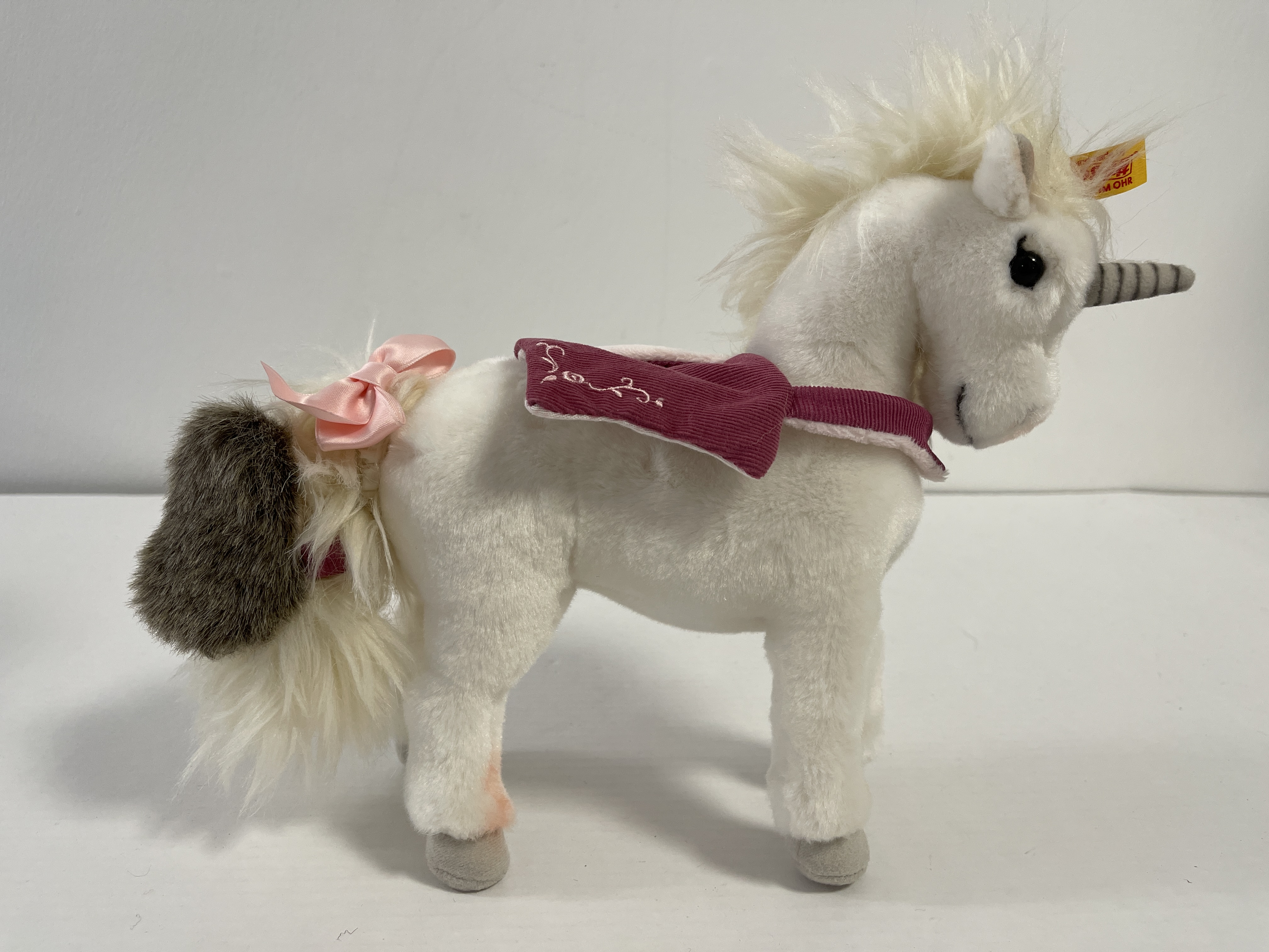 Steiff Tier 015021 Einhorn 25 cm. Top Zustand  