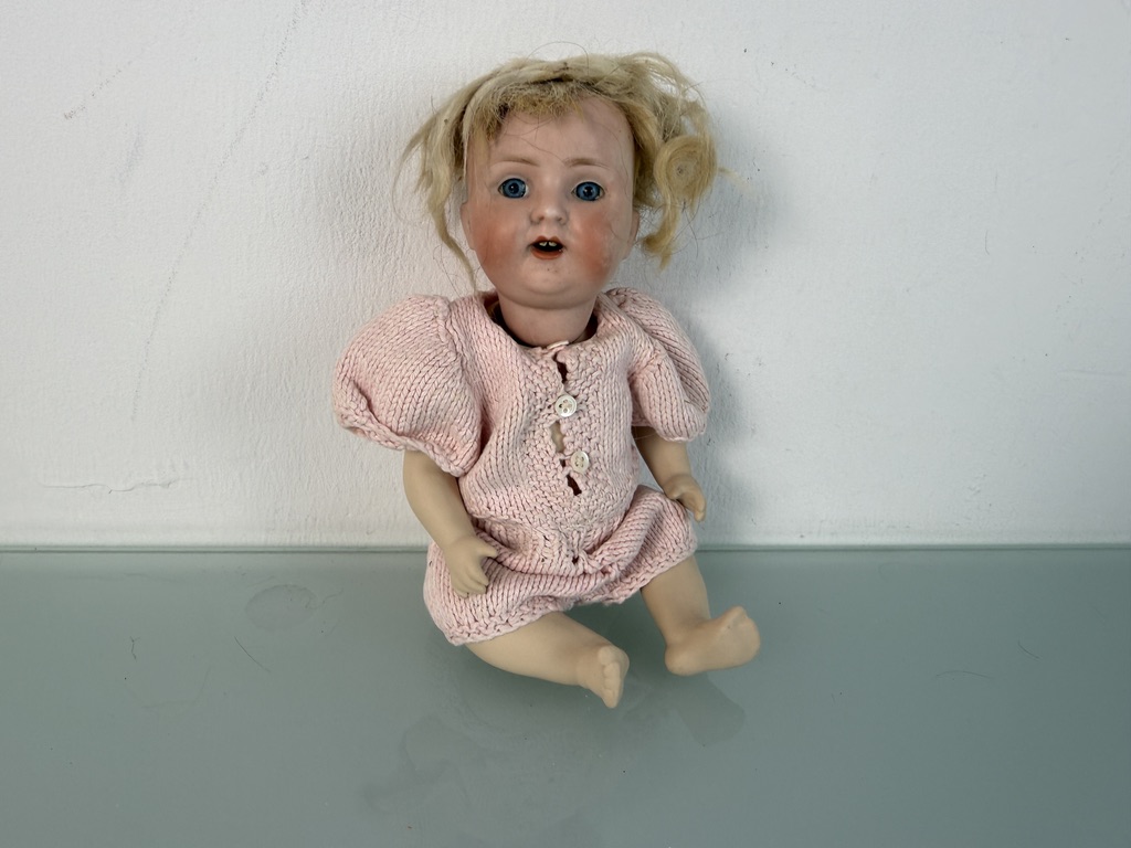 Künstlerpuppe Alte Sammler Porzellan Puppe 28 cm Zustand Siehe Foto   