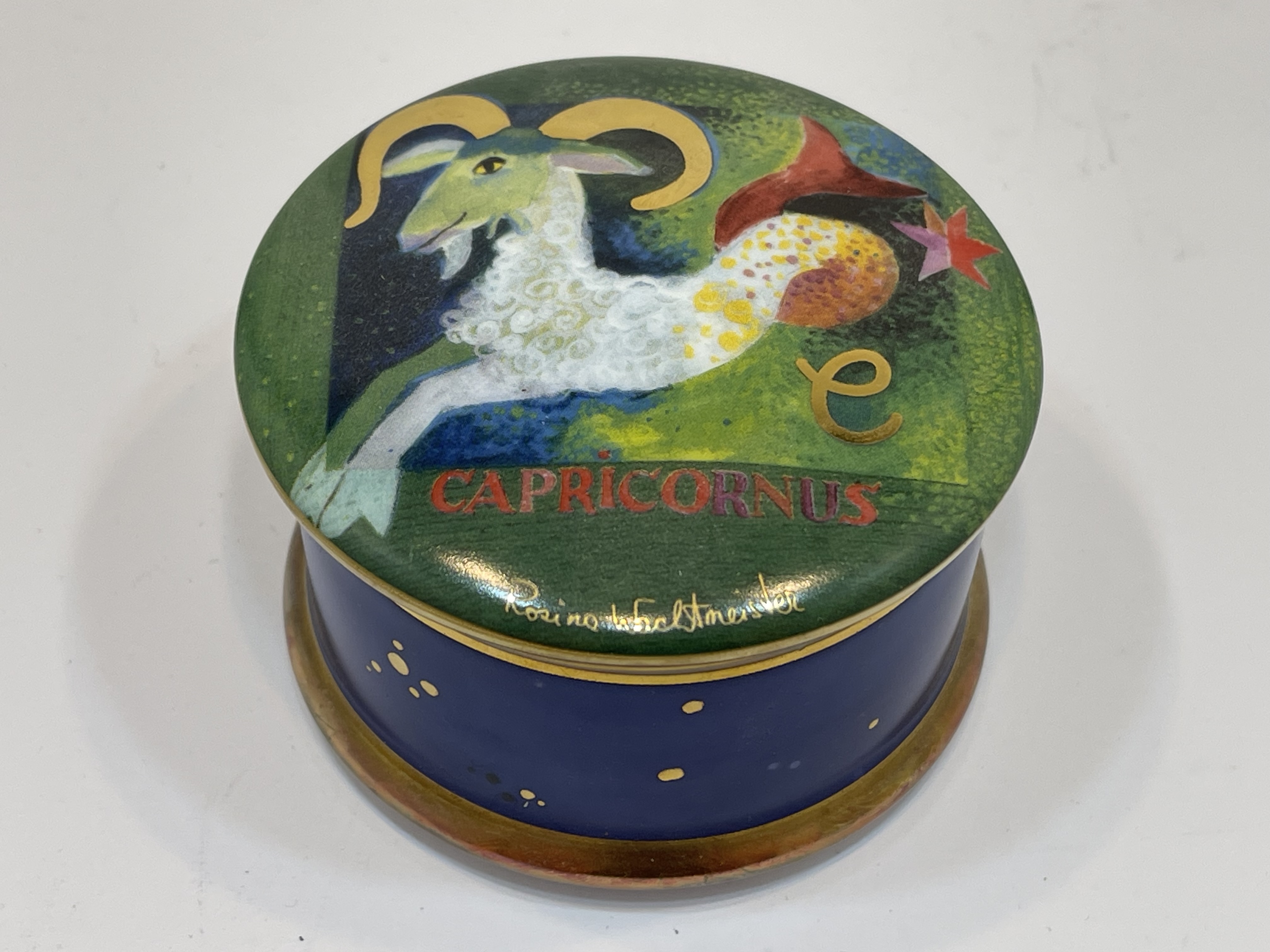 Goebel Rosina Wachtmeister Deckel dose 5,5 x 8,5 cm. 1 Wahl Top Zustand 