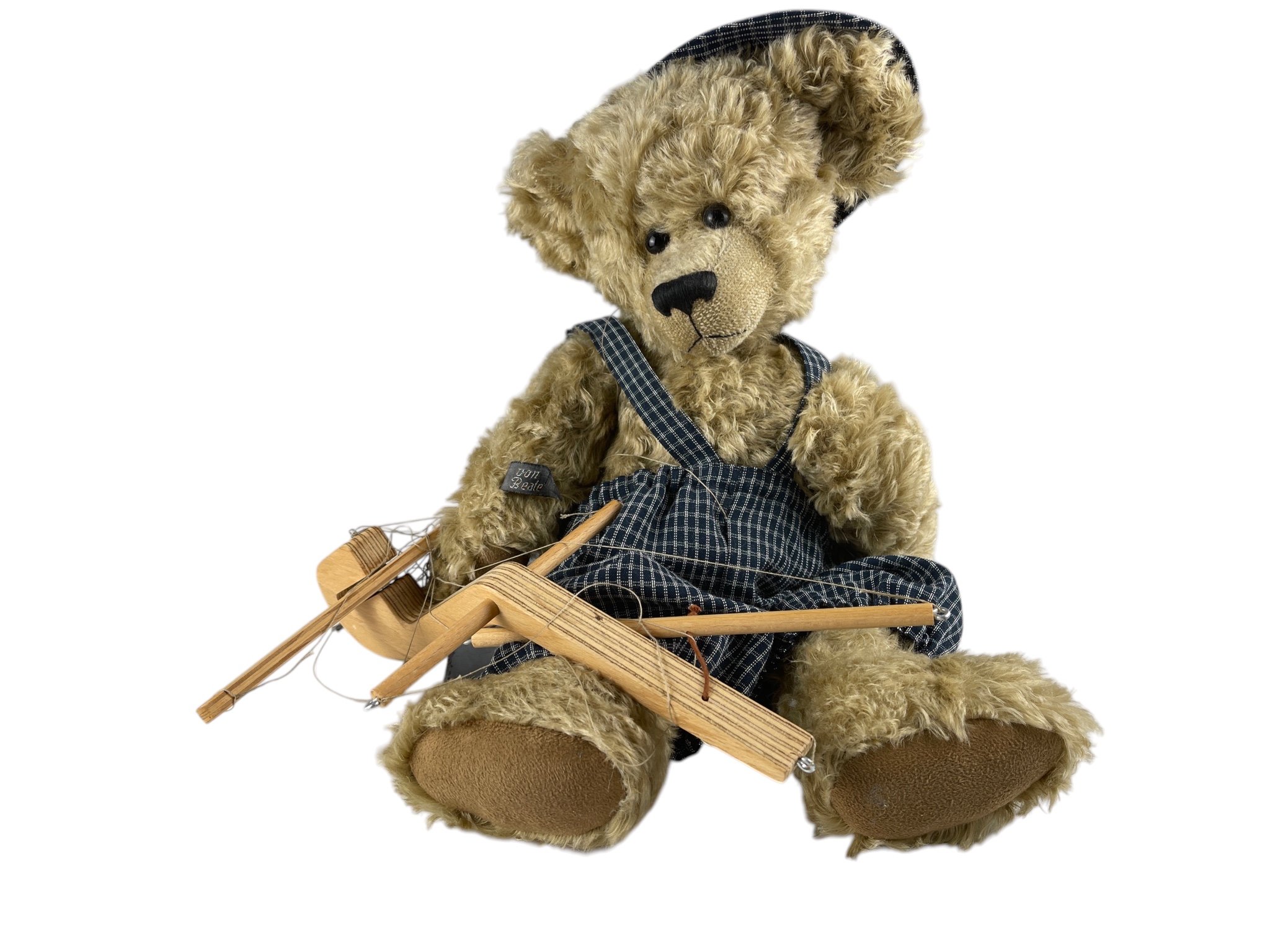 Künstlerbär Teddybär Marionette 44 cm. Top Zustand.    