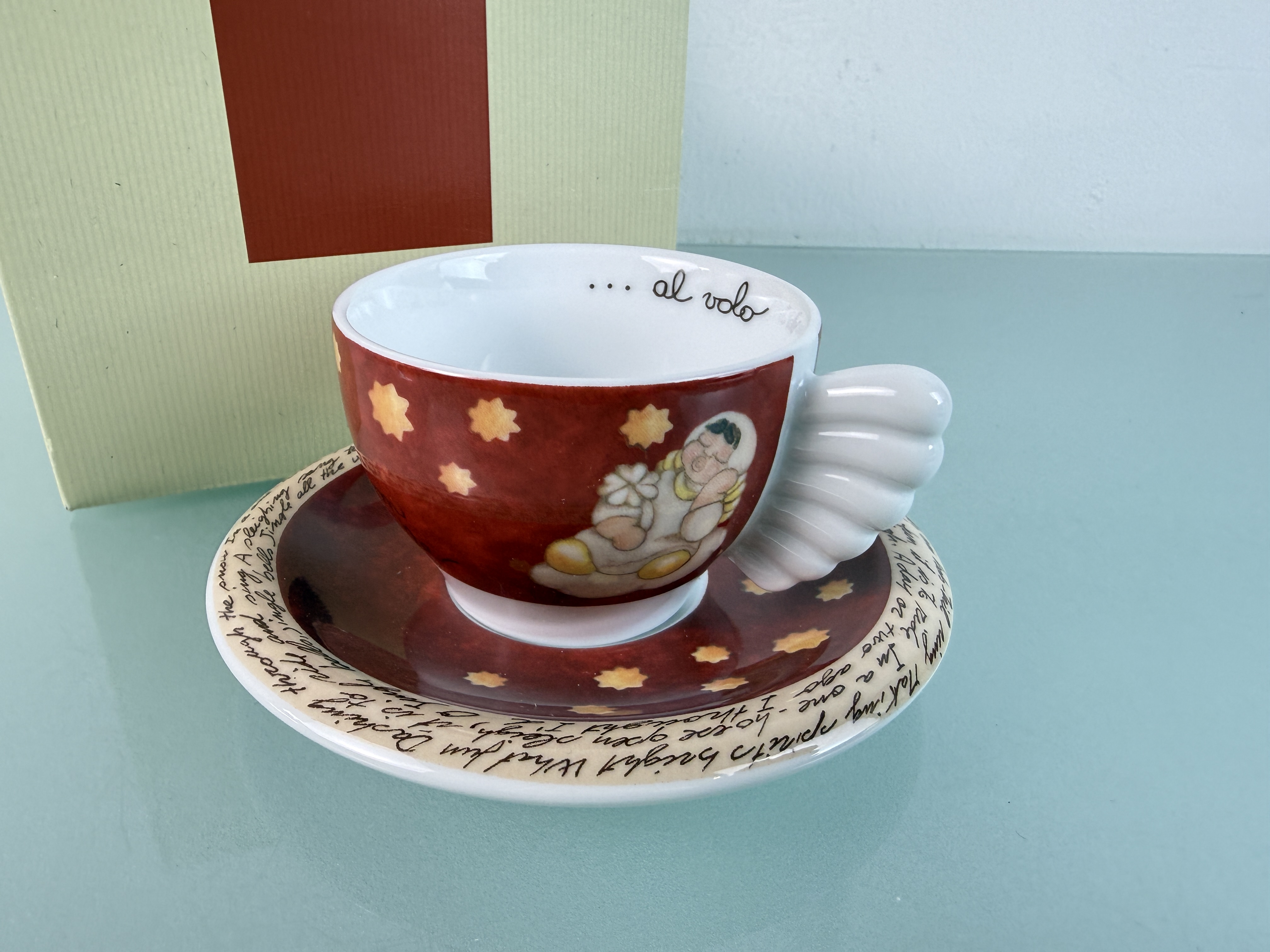 Thun Porzellan Gedeck Tasse 6,5cm Teller 15 cm Ø Top Zustand.  