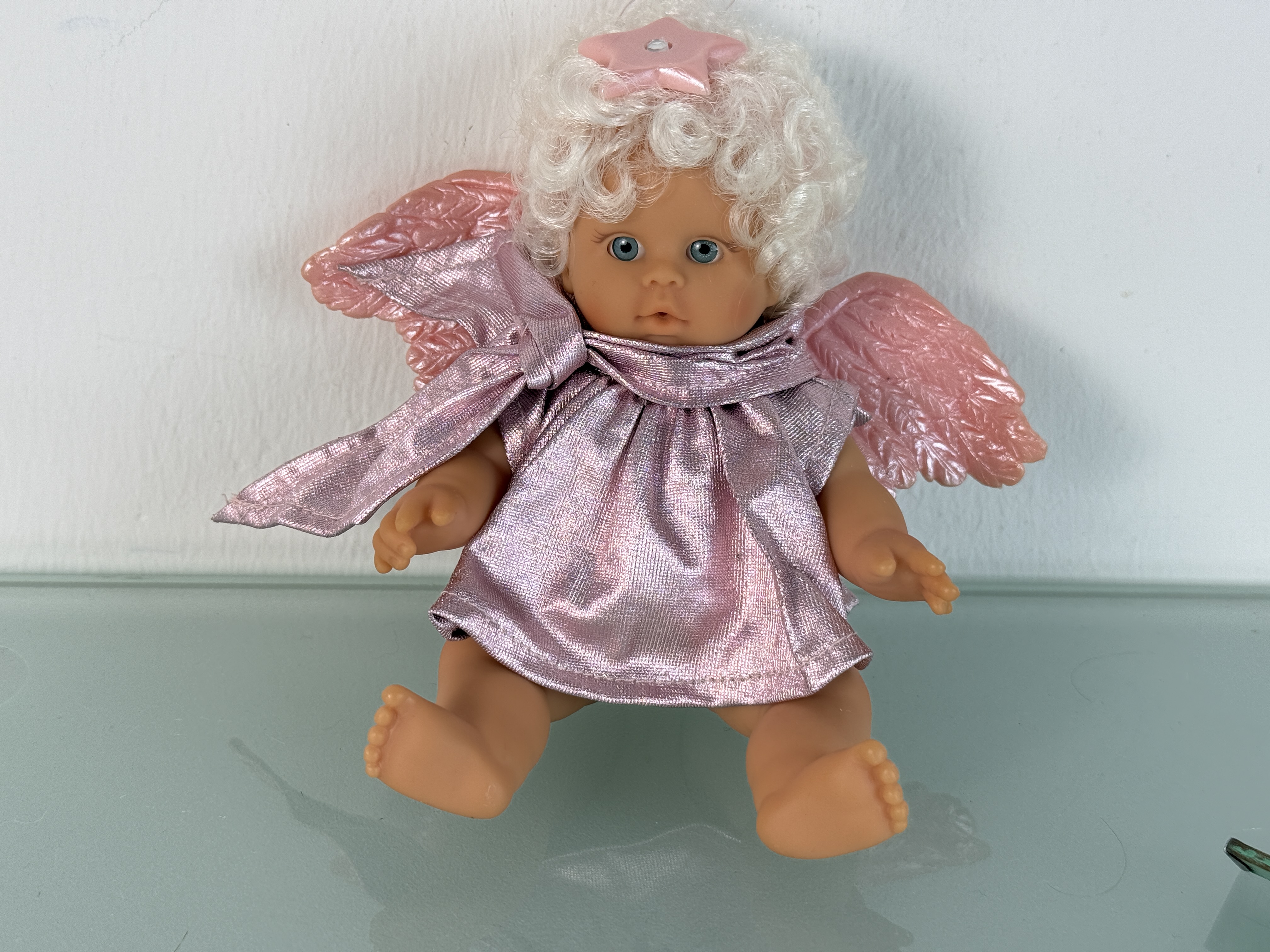 Künstlerpuppe Vinyl Puppe 17 cm Zustand siehe Fotos 