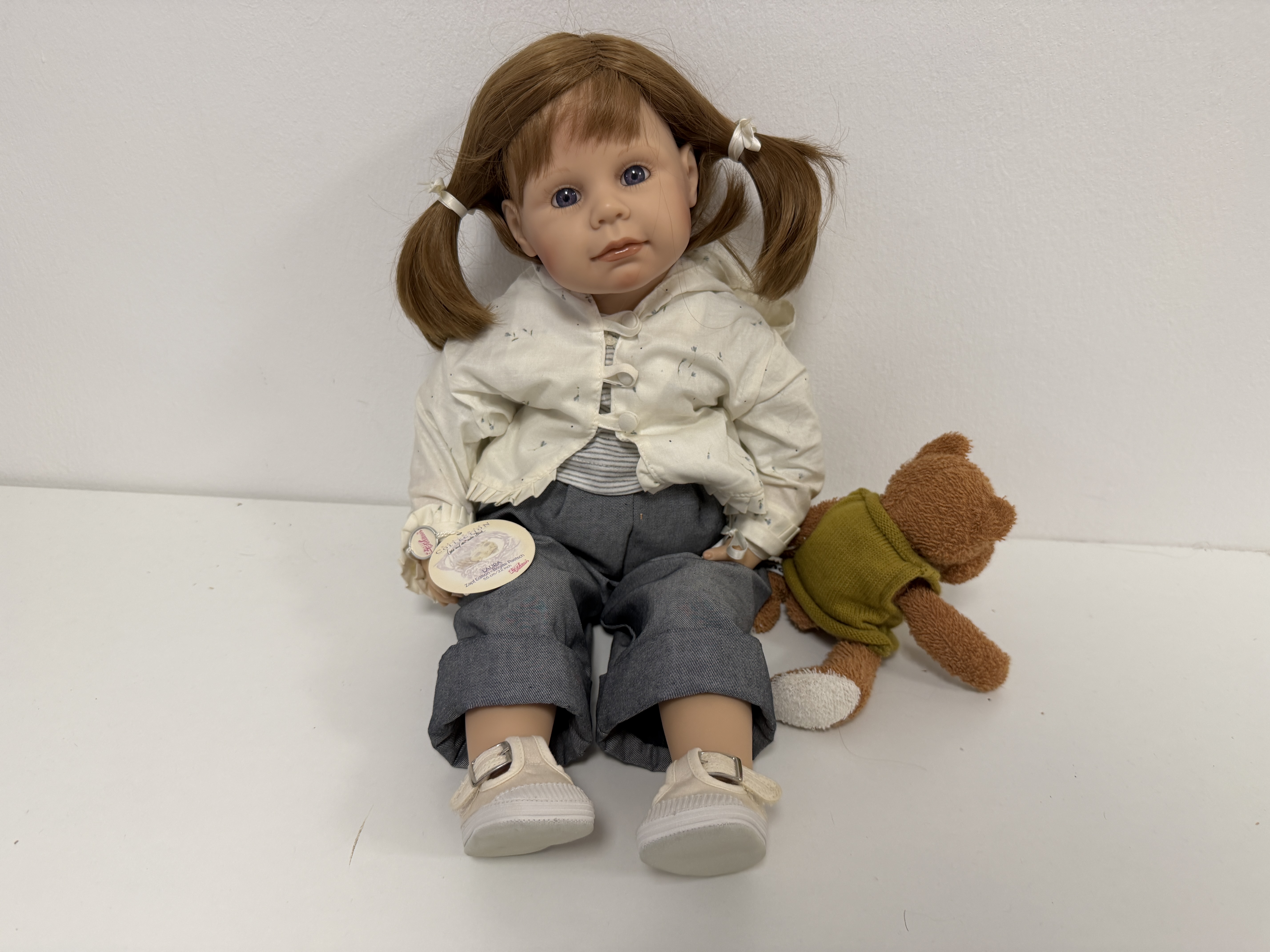 Brigitte Paetsch Vinyl Künstlerpuppe Puppe 55 cm Top Zustand 