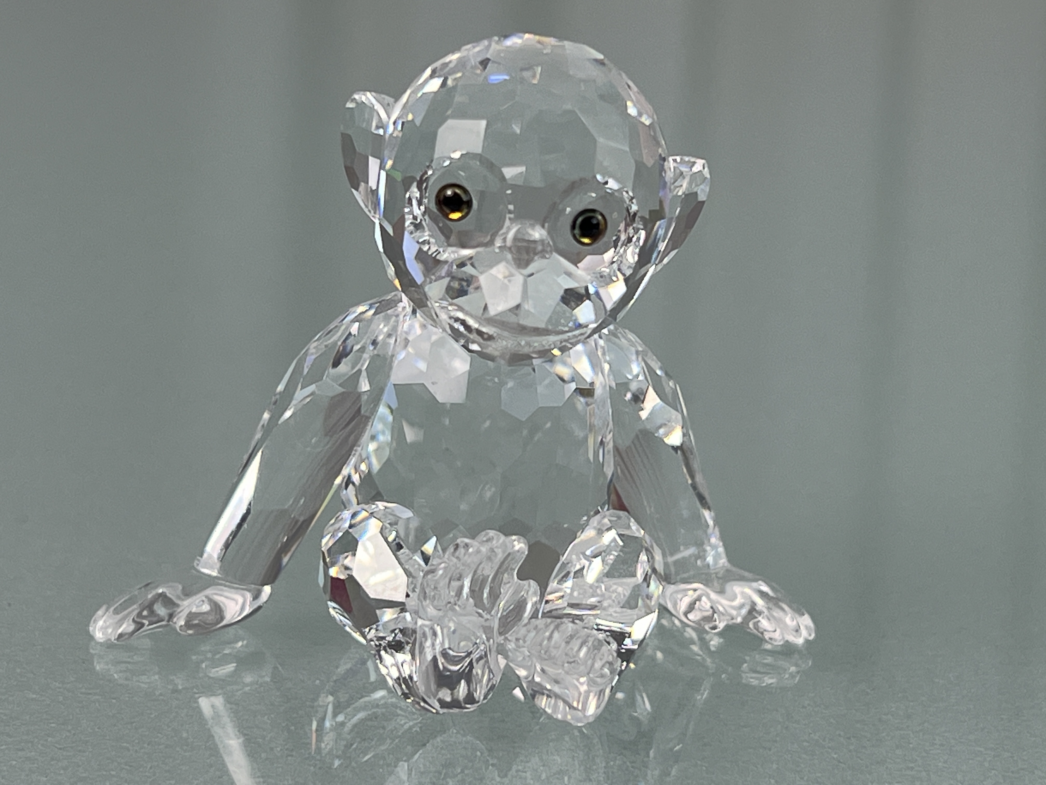 Swarovski Figur 221625 Affe Schimpanse 5,8 cm. - Top Zustand  