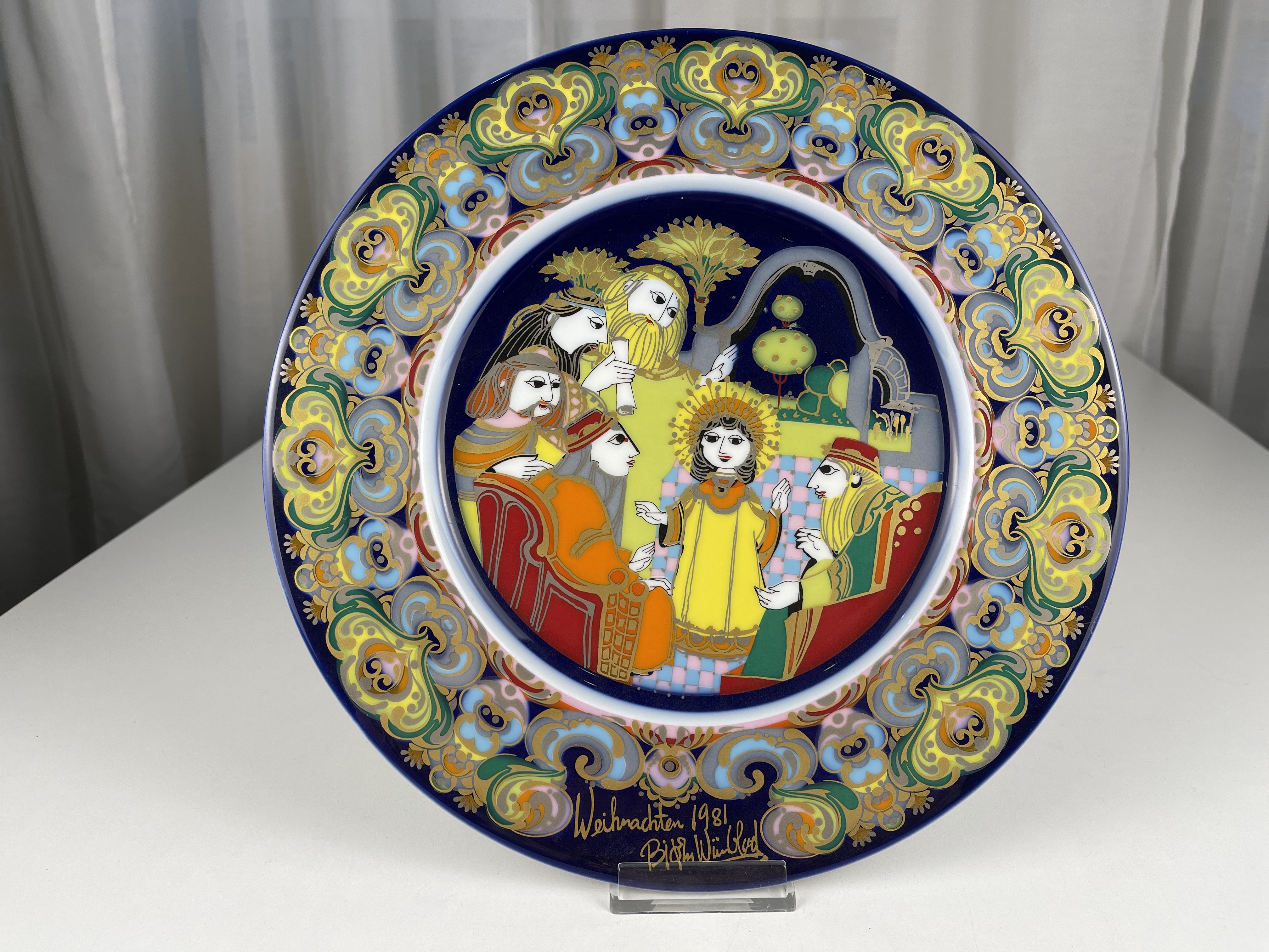 Rosenthal Porzellan Weihnachtsteller 29 cm. Top Zustand  