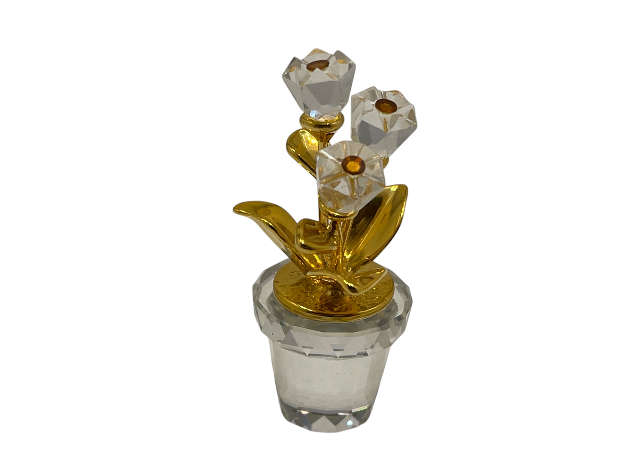 Swarovski Figur 208885 Blumentopf Blume 4,7 cm Top Zustand  