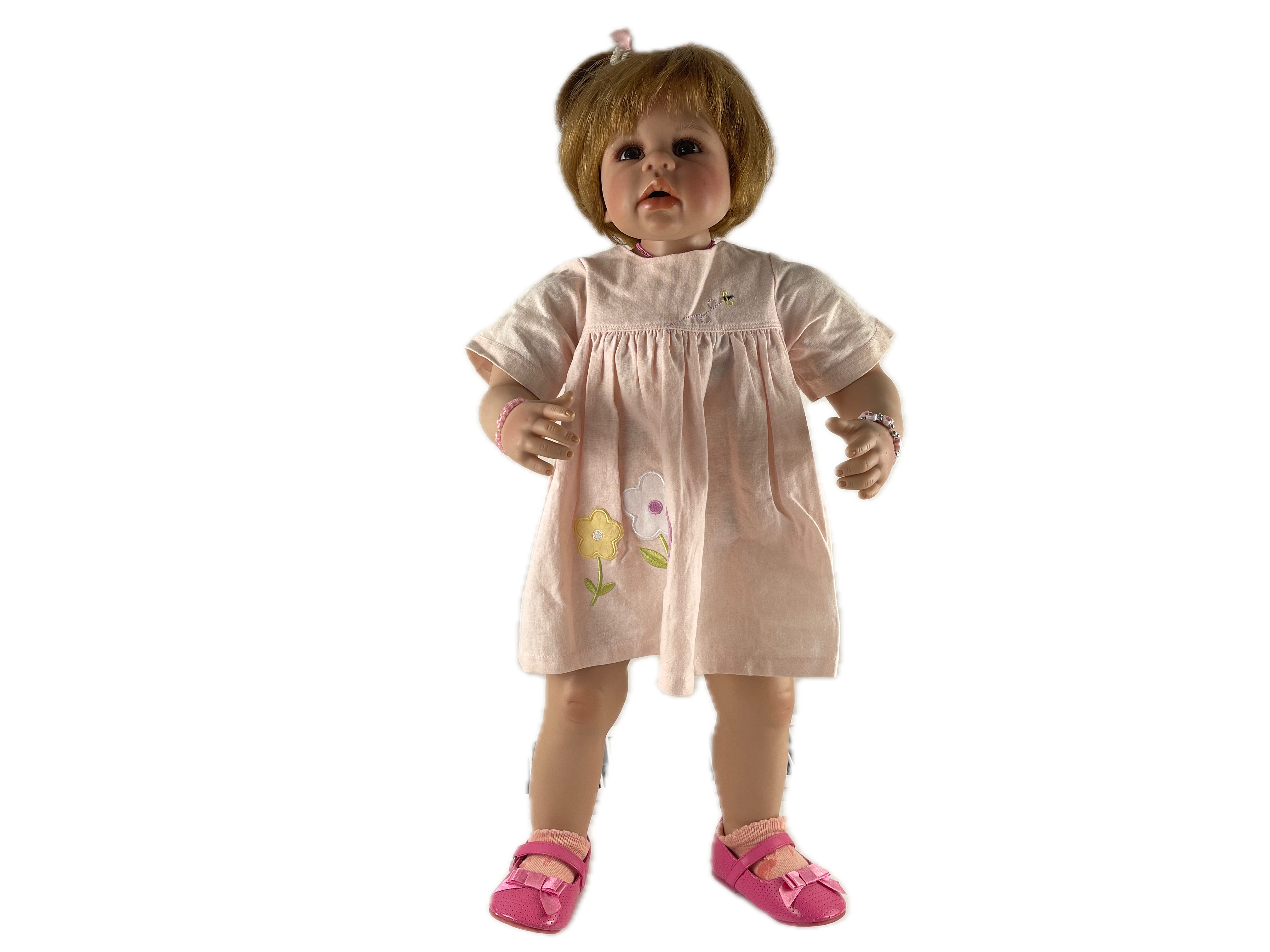 Monika Levenig Künstlerpuppe Vinyl Puppe 65 cm. Top Zustand  