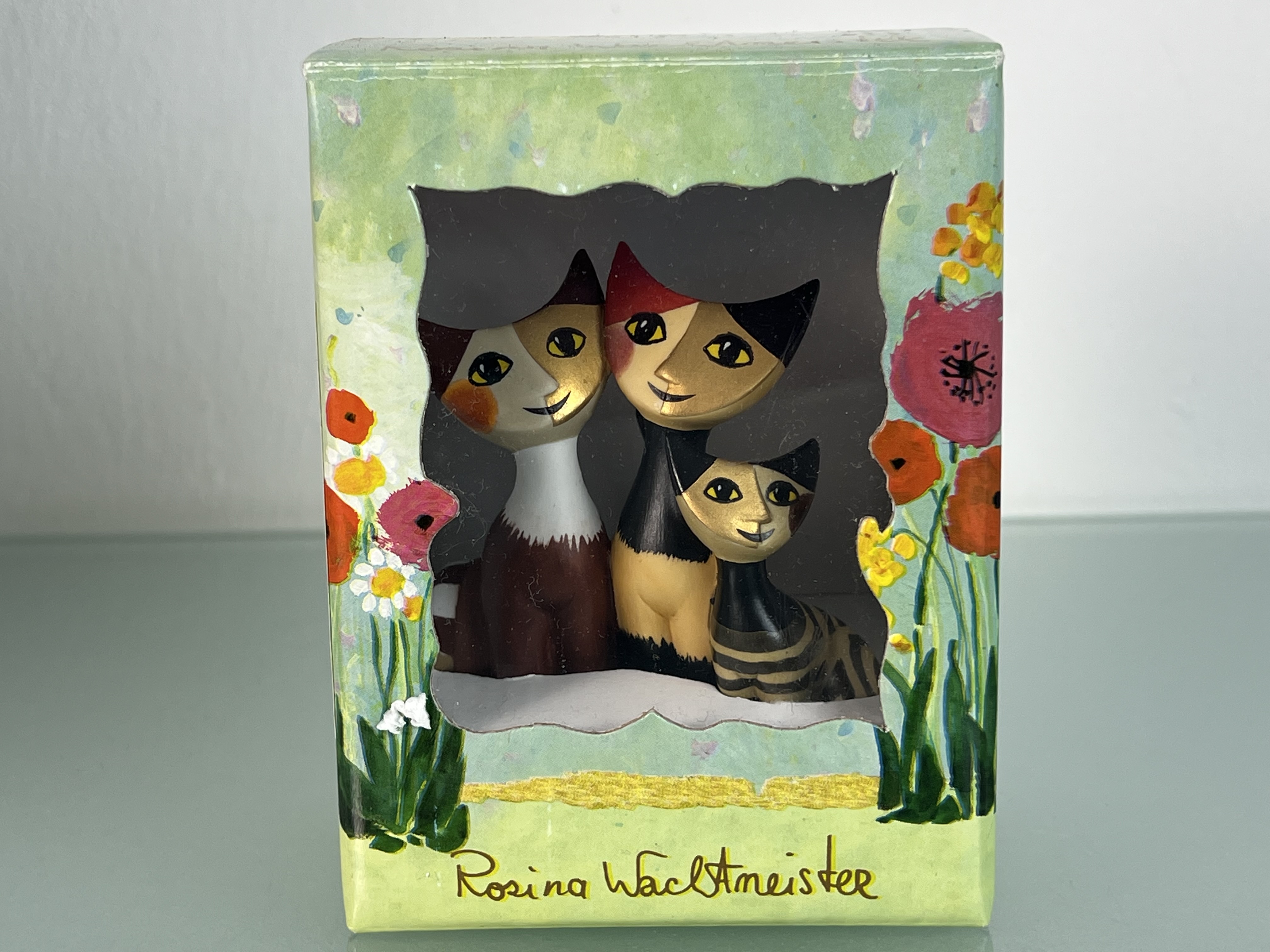 Goebel Figur 31-224-01-7 Happy Family Minikatzen Rosina Wachtmeister Katze. 8 cm 1 Wahl. Mit OVP in Top Zustand