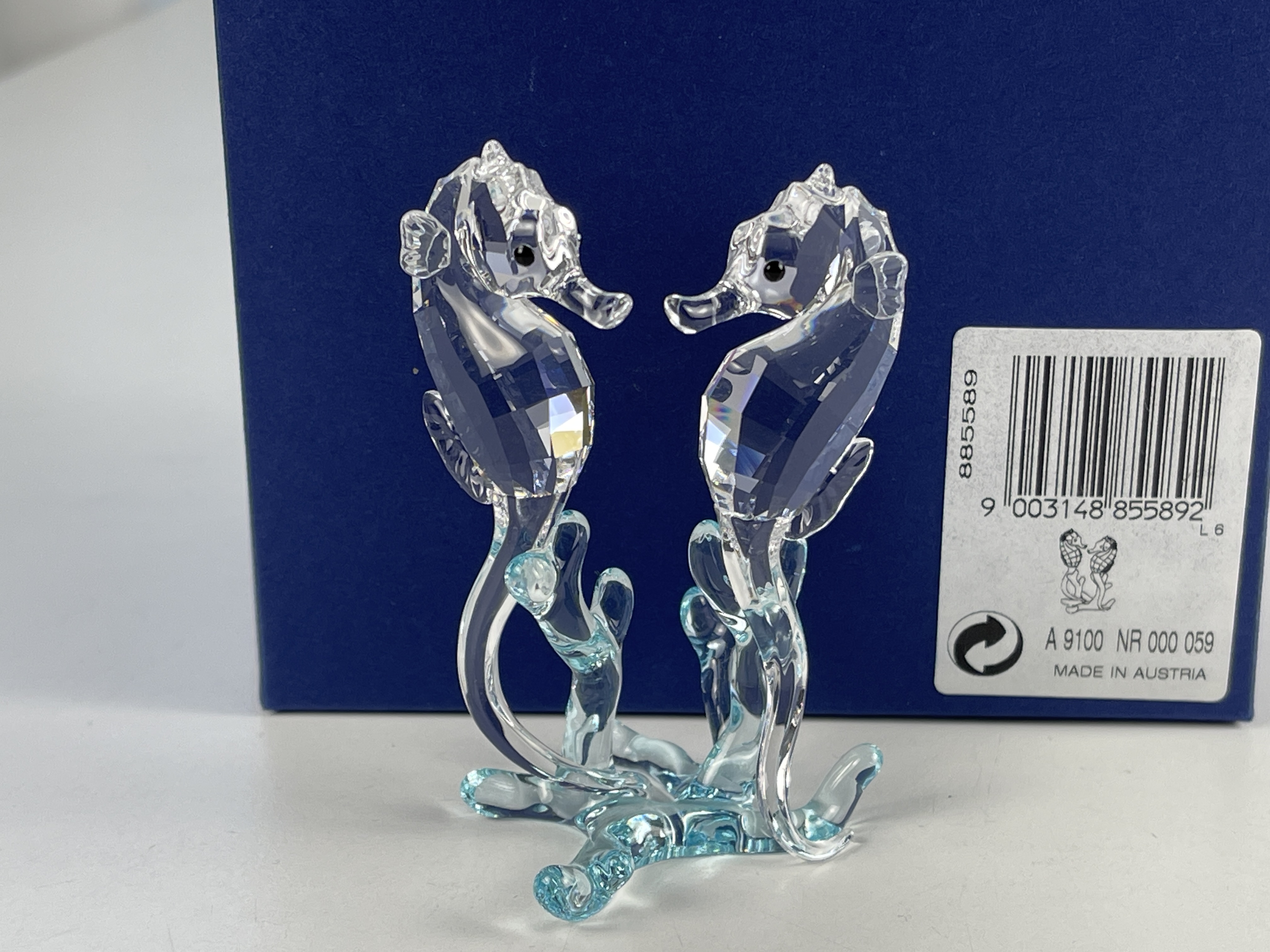 Swarovski Figur 885589 Seepferdchen 8,2 cm. - Ovp - Zertifikat - Top Zustand  