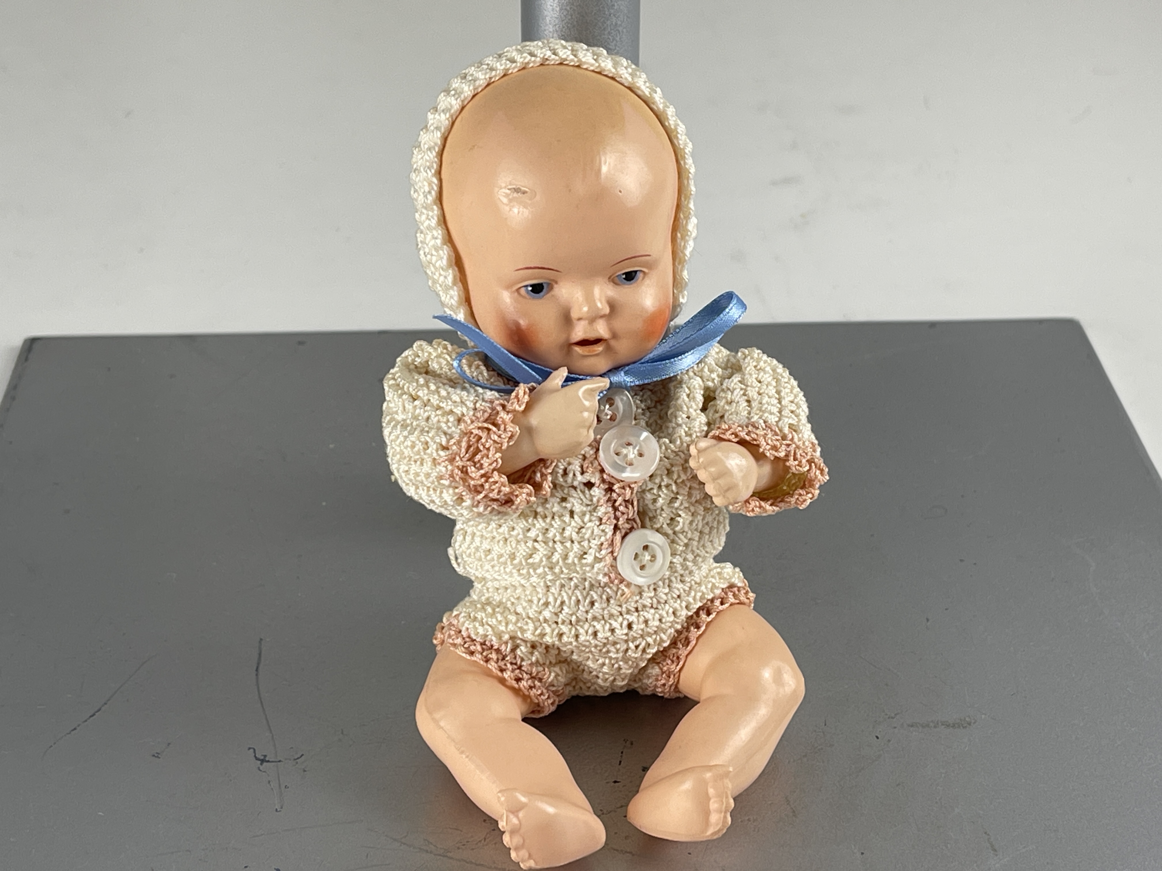 Schildkrötpuppe Tortulon Puppe 16 cm. Zustand siehe Fotos