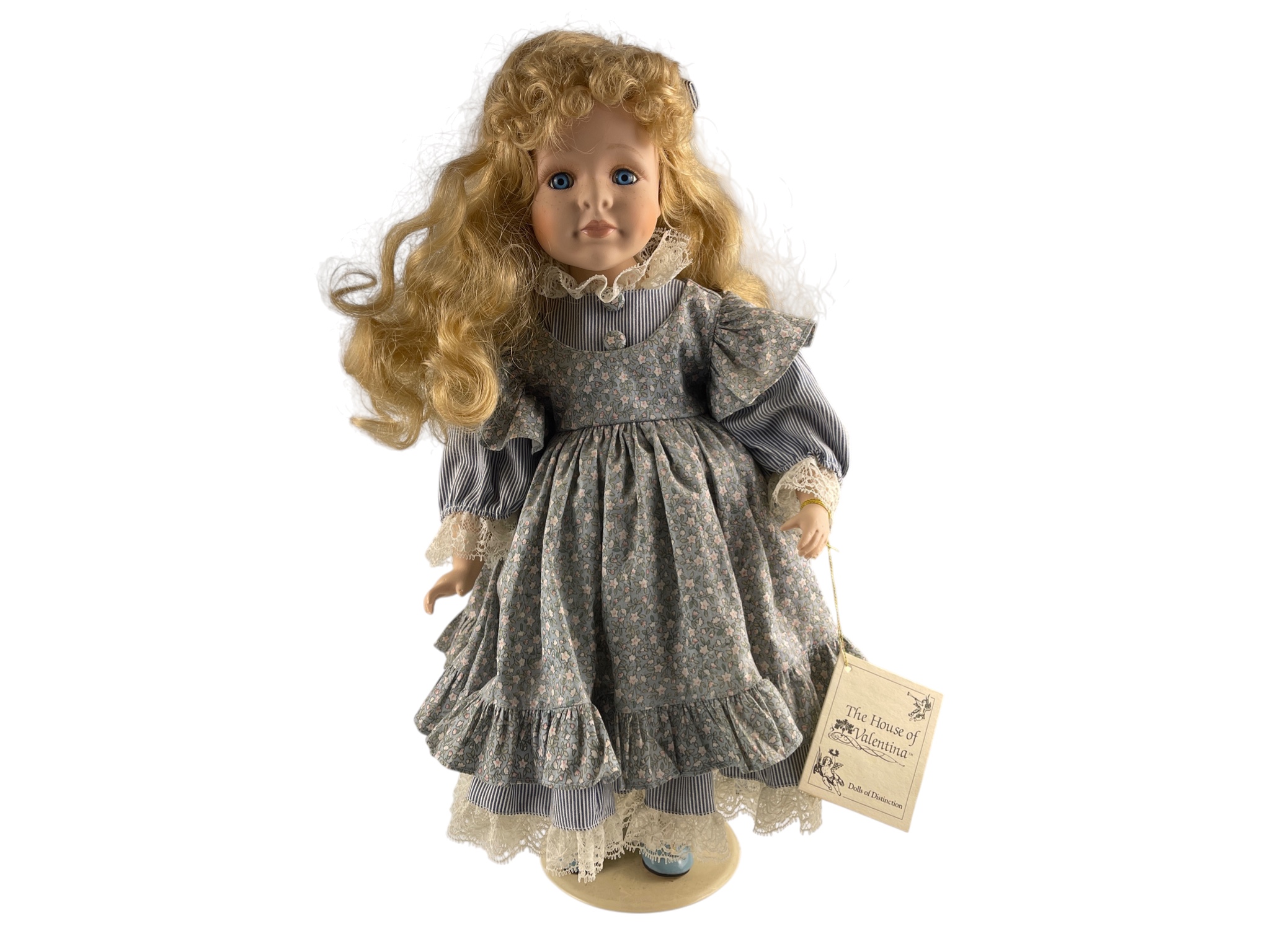 Künstlerpuppe Porzellan Puppe 48 cm. Top Zustand    