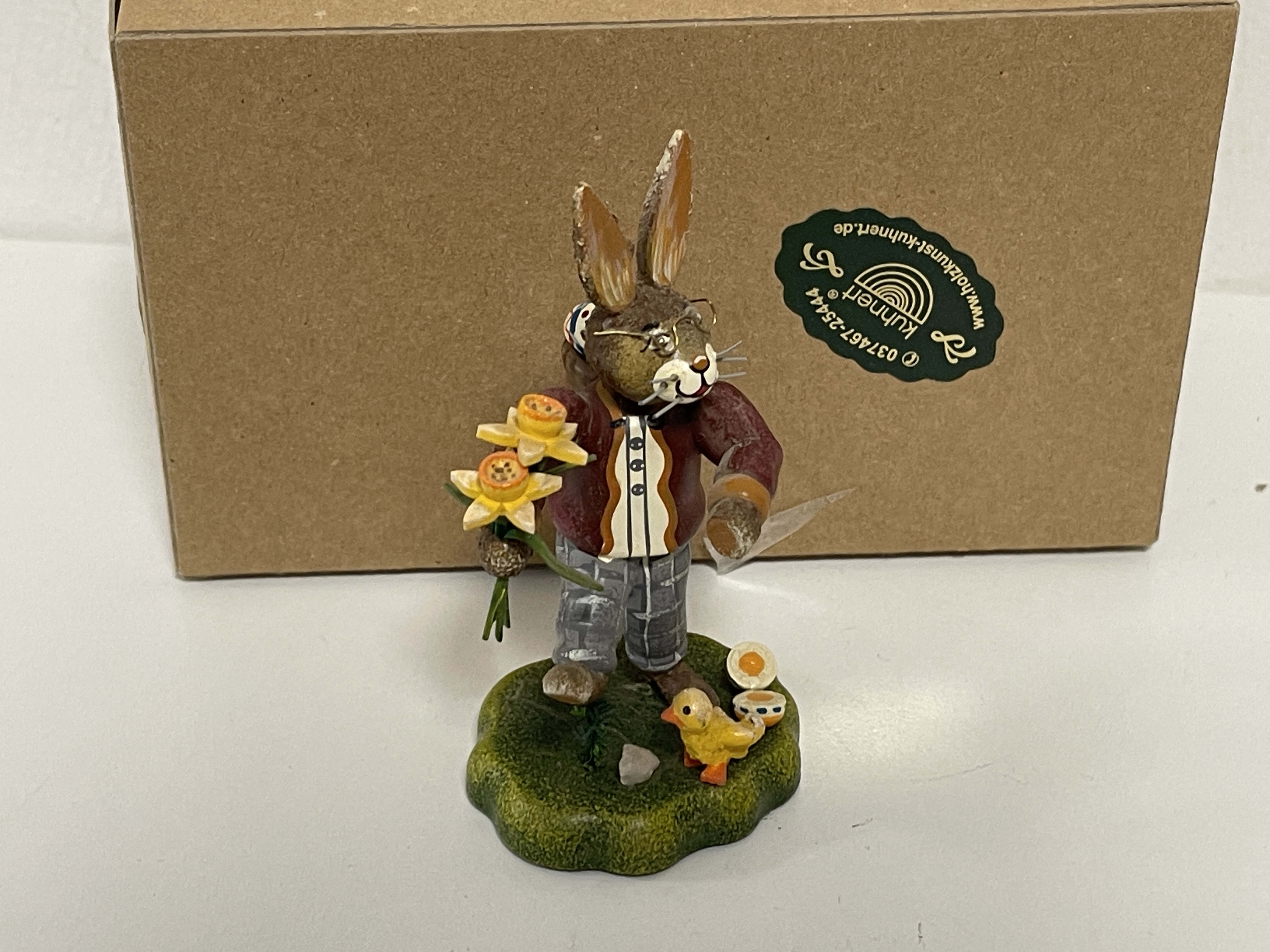 Erzgebirge Sammler Figur Hubrig Hase 10 cm. Top Zustand 