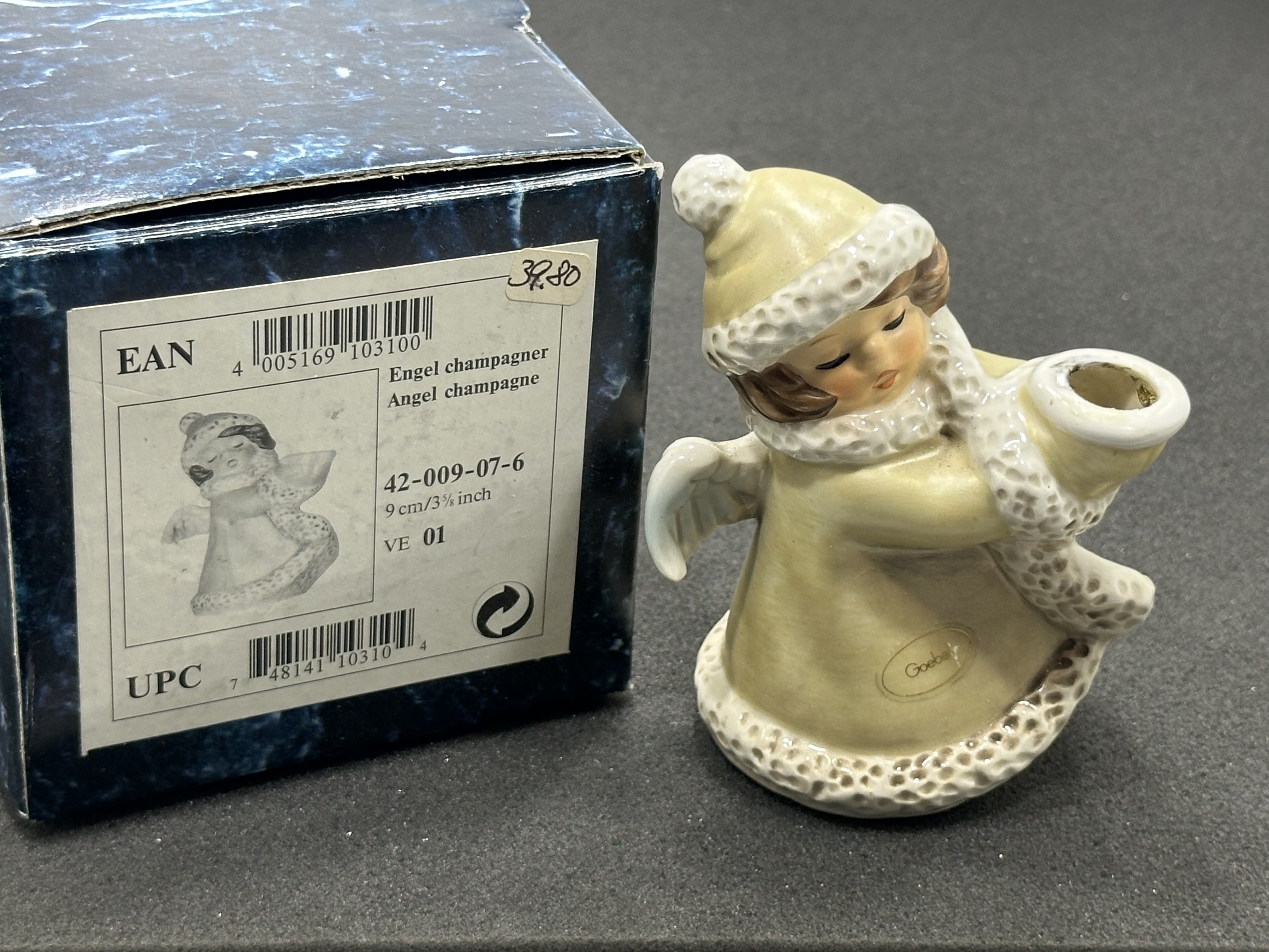 Goebel Figur 42 009 Engel Kerzenständer 9 cm. Top Zustand