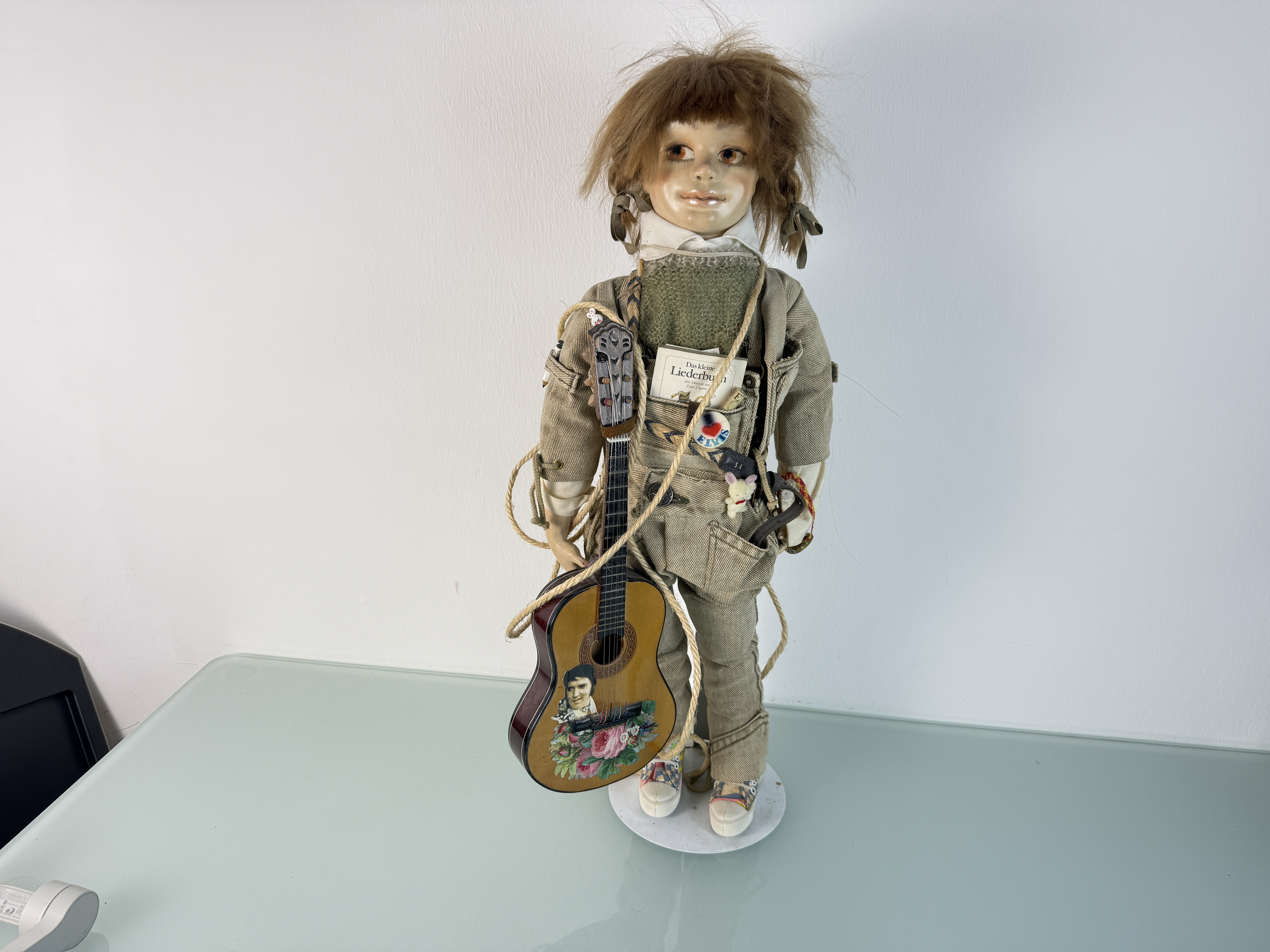 Künstlerpuppe Sammler alte Porzellan Puppe 56 cm Zustand siehe Fotos 