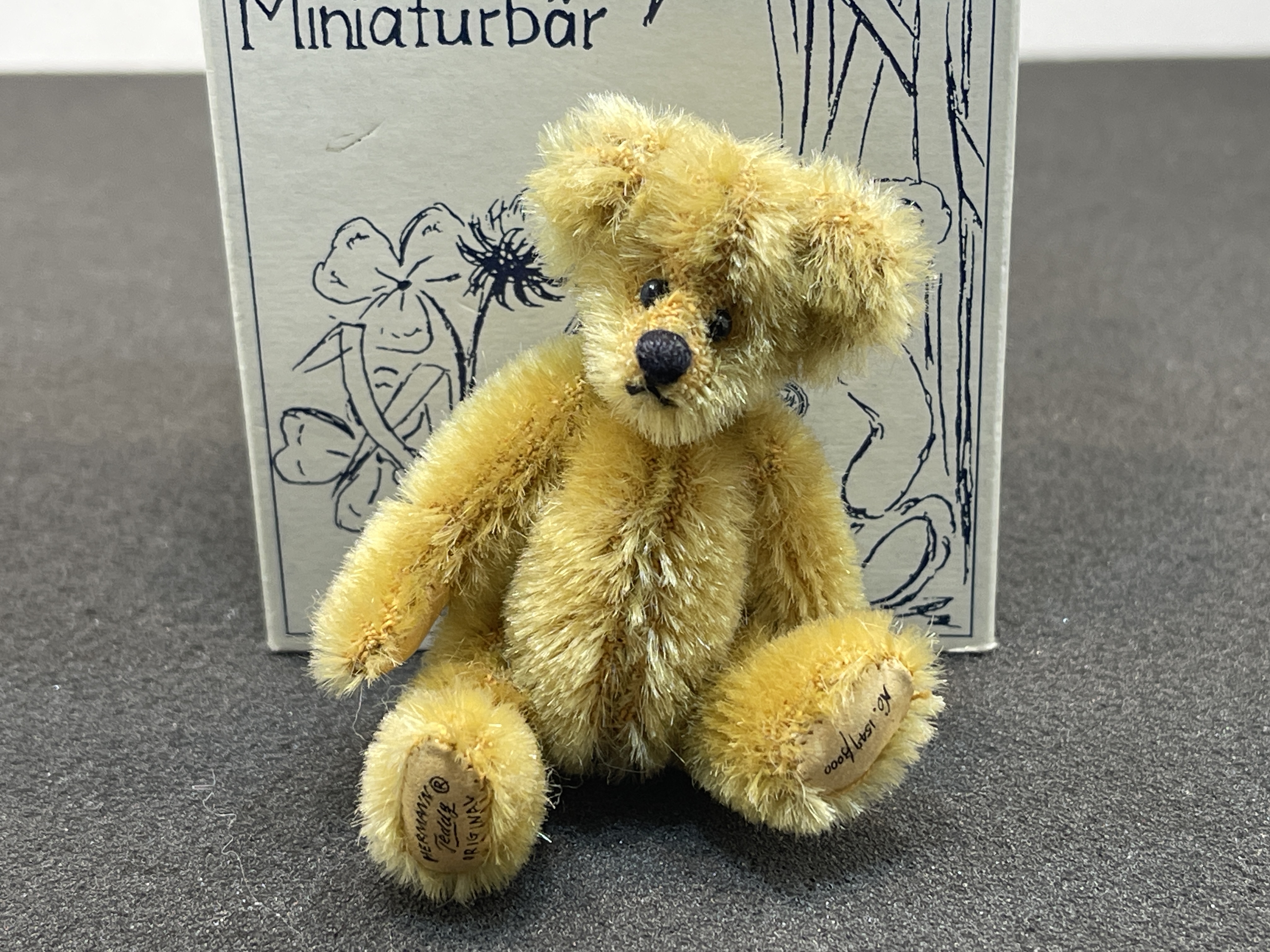 Hermann - Teddy Bär 8 cm. Top Zustand mit OVP  