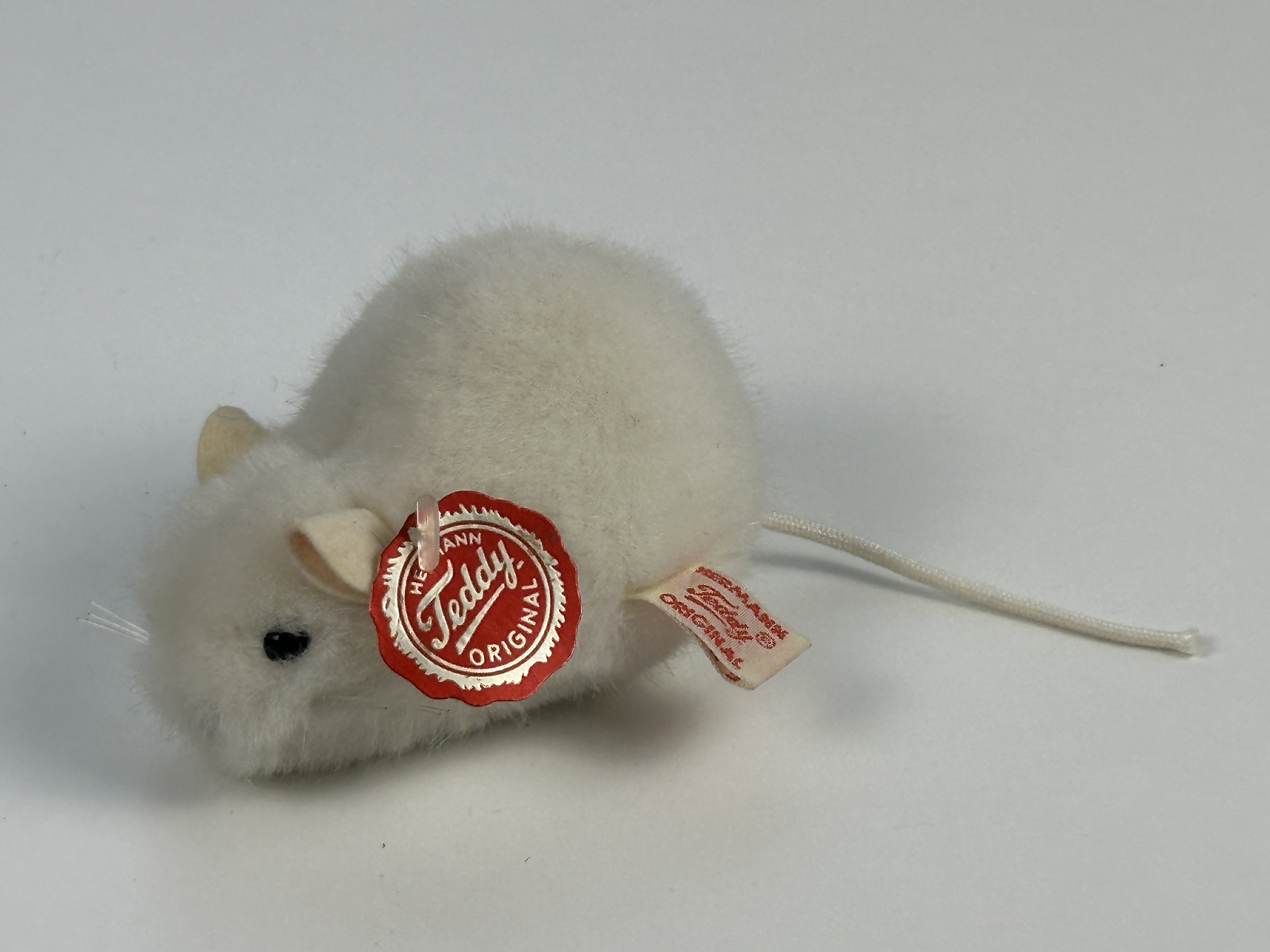 Hermann Sammler Stofftier Maus 5 x 9 cm - Top Zustand