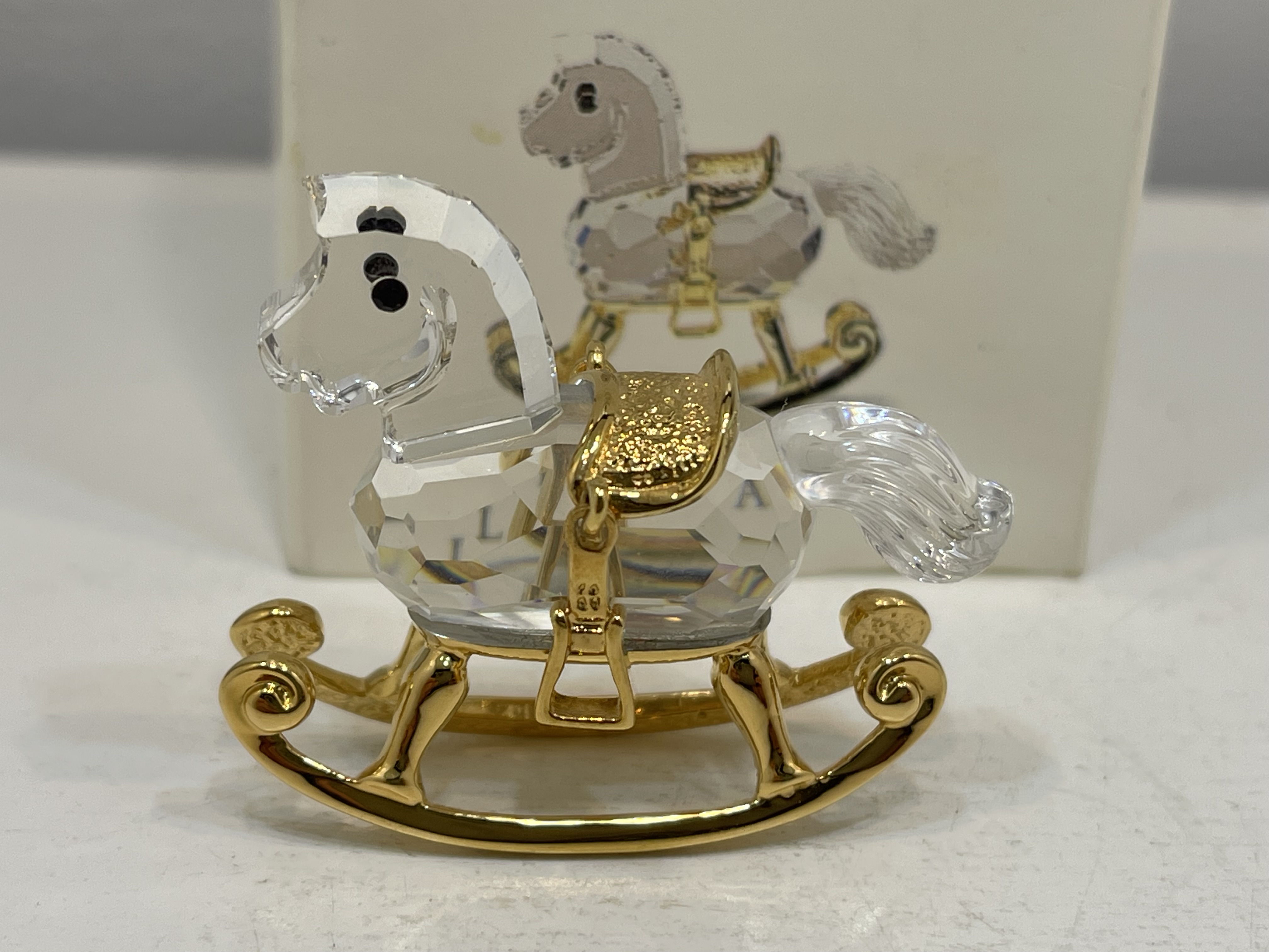  Swarovski Figur 199447 Schaukelpferd 4,5 cm. - Ovp & Zertifikat. Top Zustand