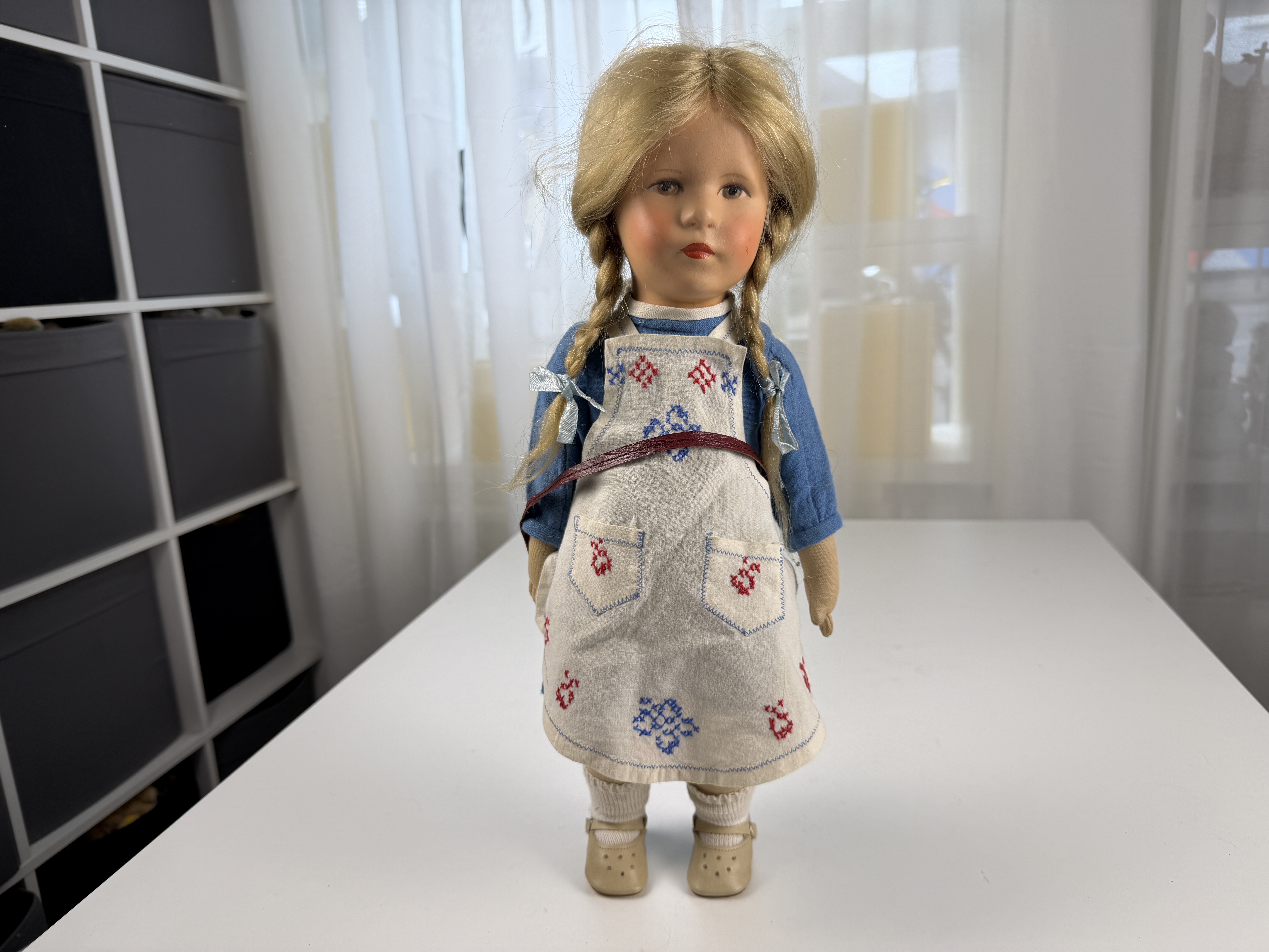 Alte Käthe Kruse Puppe Sammlerpuppe 44 cm - Zustand Gut siehe Fotos 