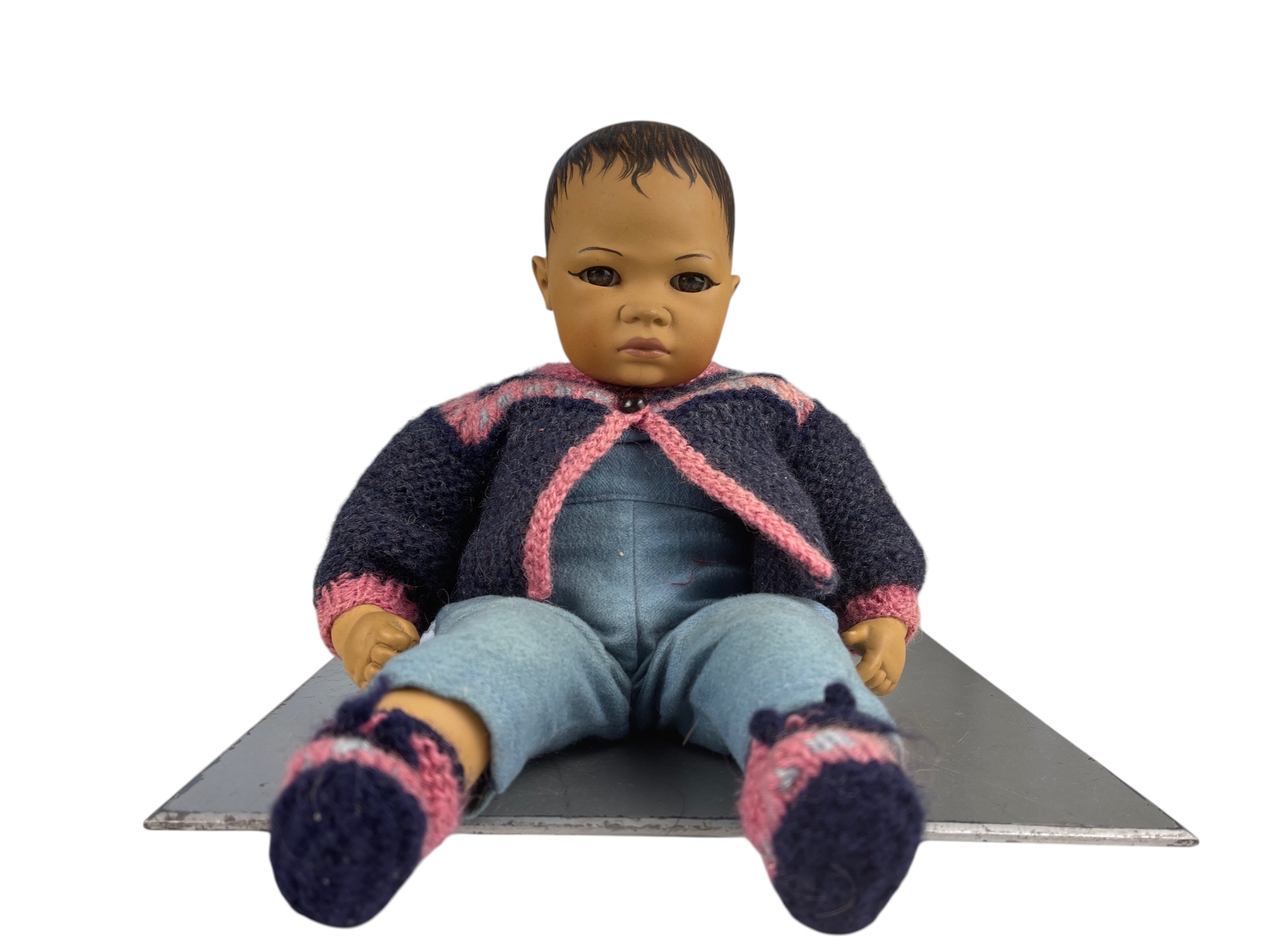 Heidi Ott Künstlerpuppe Vinyl Puppe 31 cm. Zustand siehe Fotos