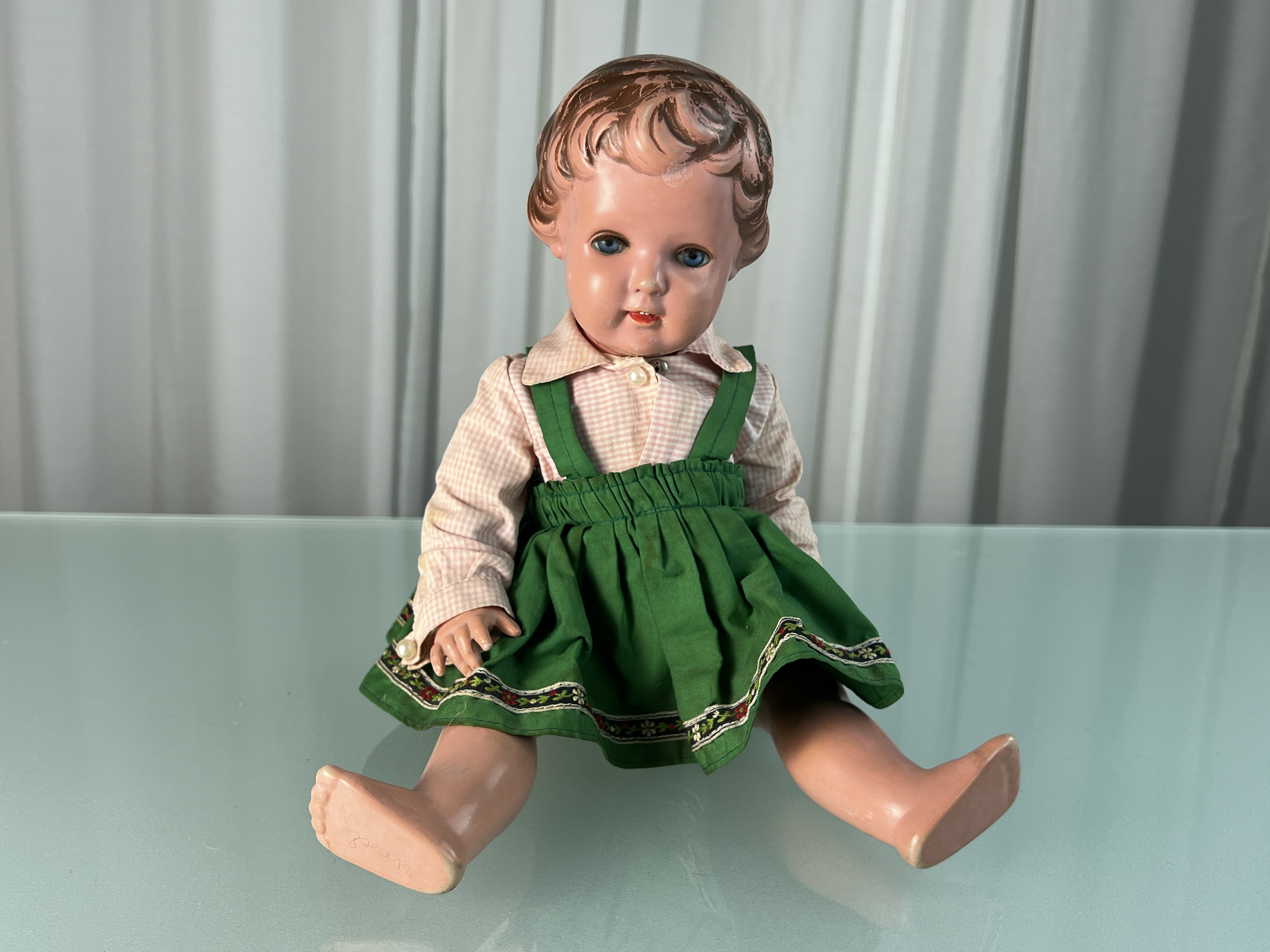 Schildkrötpuppe Puppe  Sammler Puppe 40 cm. Top Zustand 