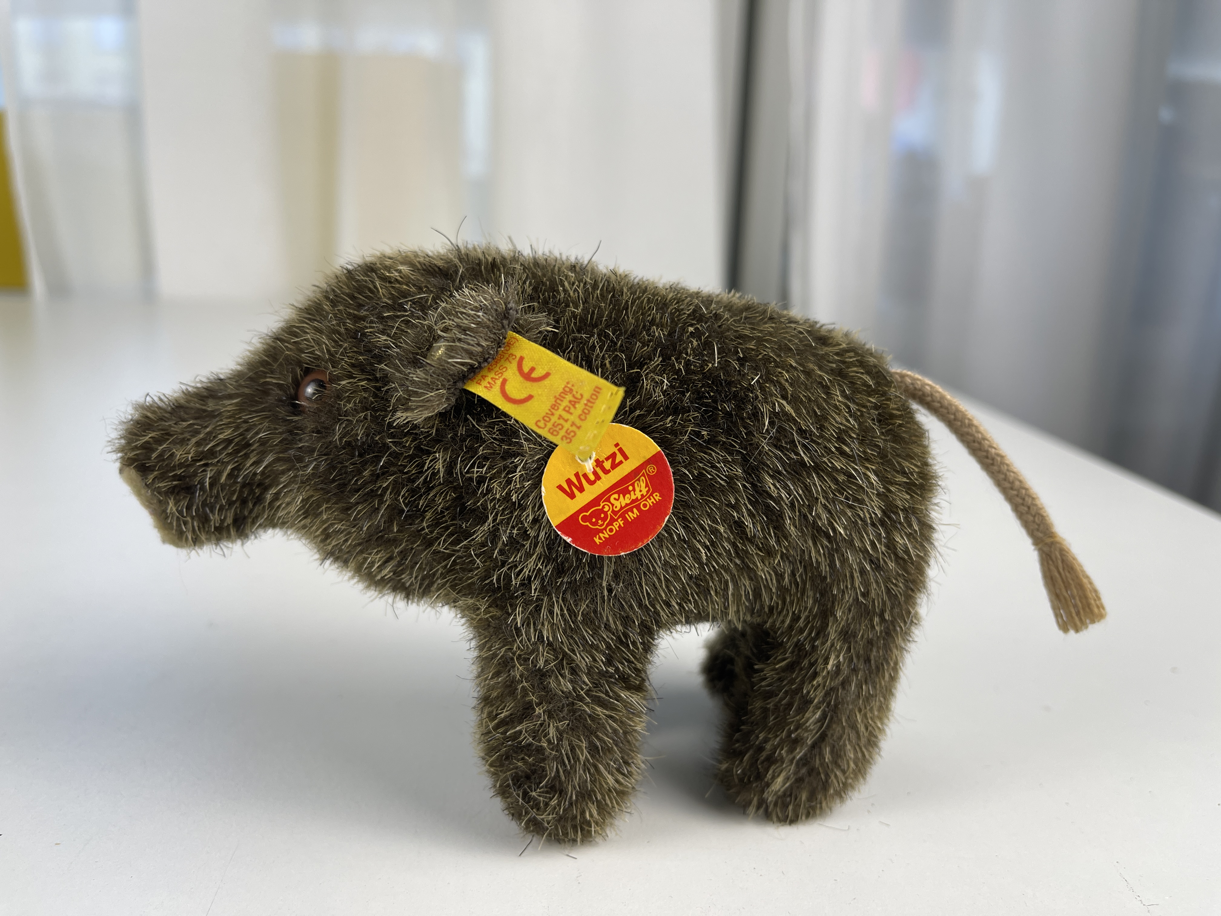 Steiff Tier 045400 Wildschwein Wutzi 11 cm. Top Zustand. 