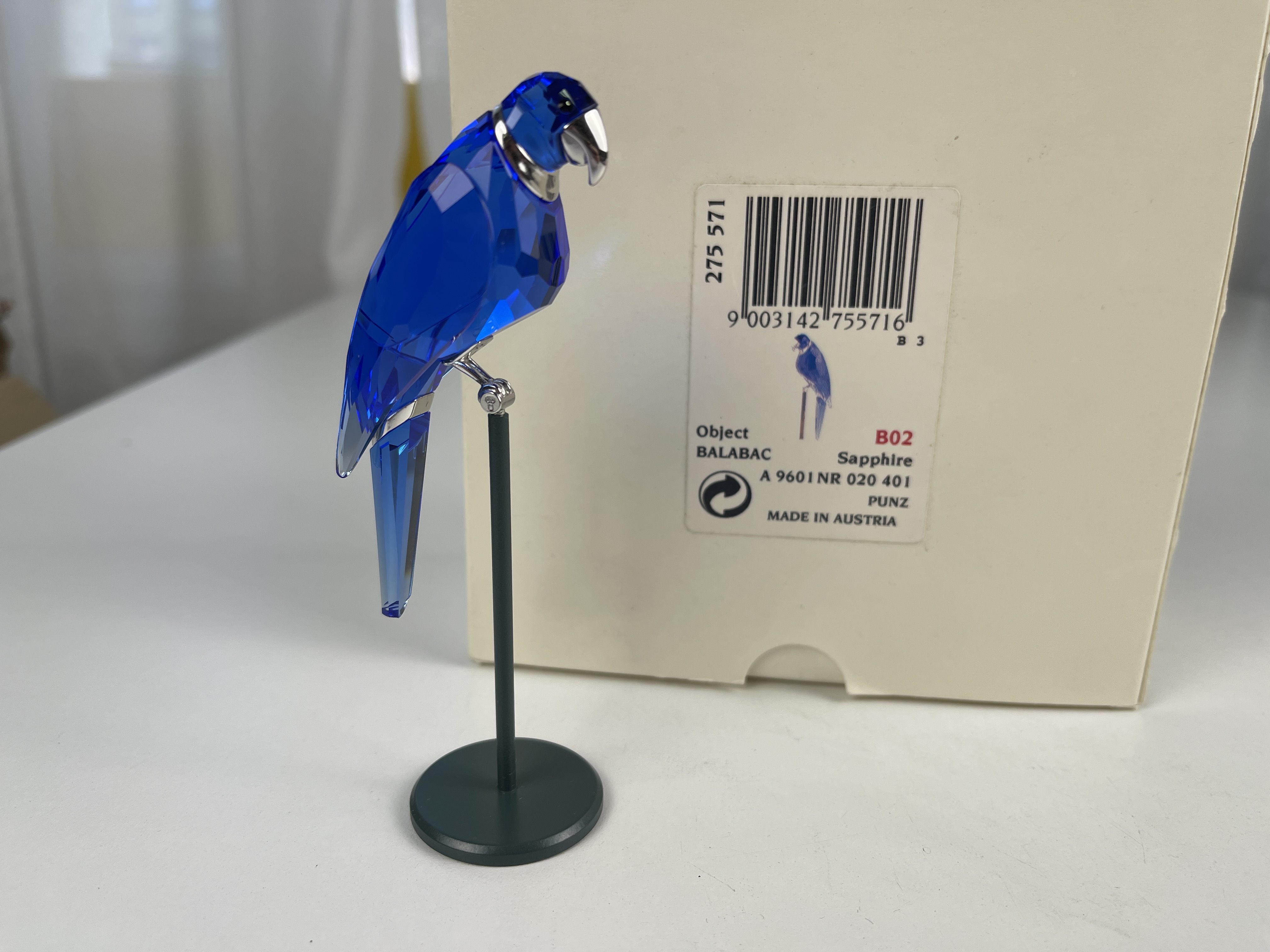 Swarovski Figur 275571 Paradise Balabac Vogel 9,4 cm Top Zustand  + OVP & Zertifikat 