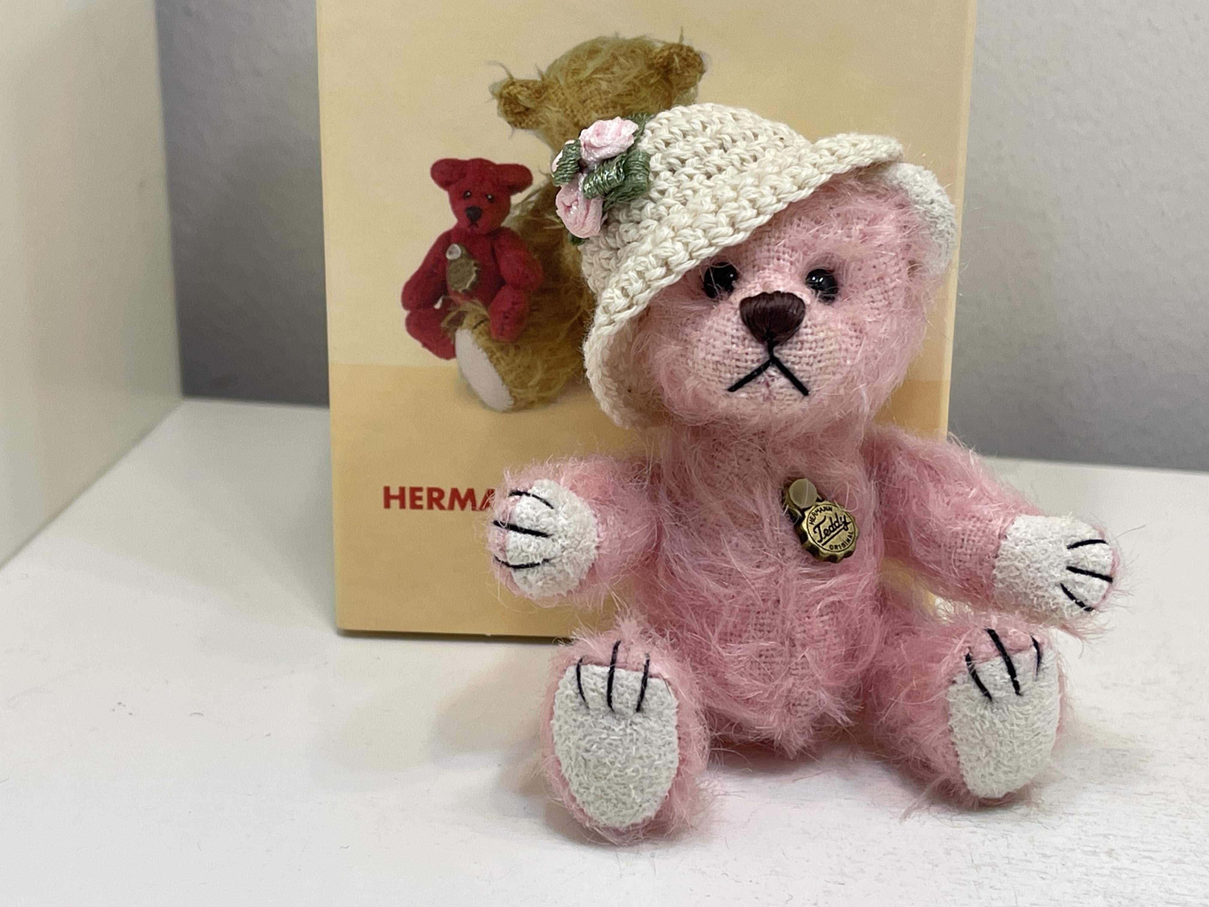 Hermann - Teddybär 9,5 cm + OVP. Top Zustand