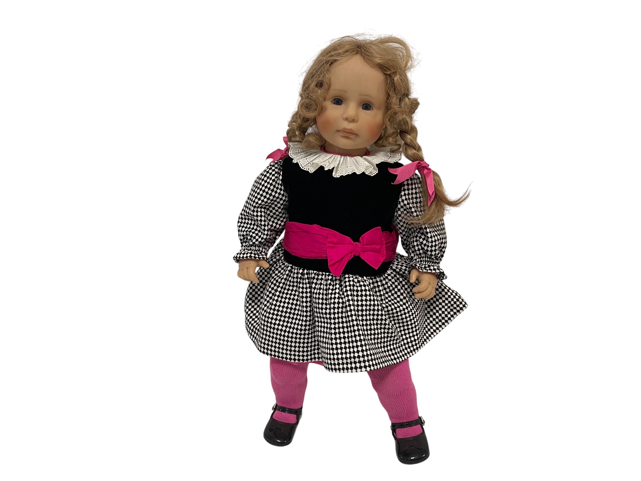 Brigitte Leman Künstlerpuppe Vinyl Puppe 60 cm. Top Zustand    