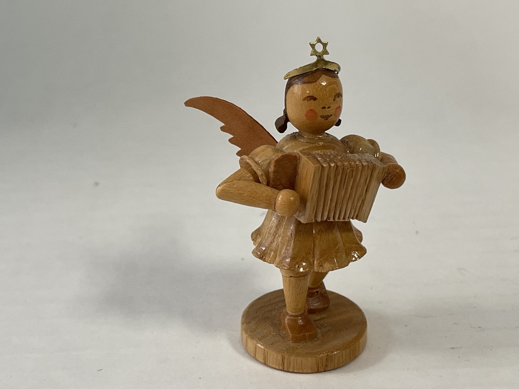 Erzgebirge Blank Figur Engel 6,8 cm.   Top Zustand 