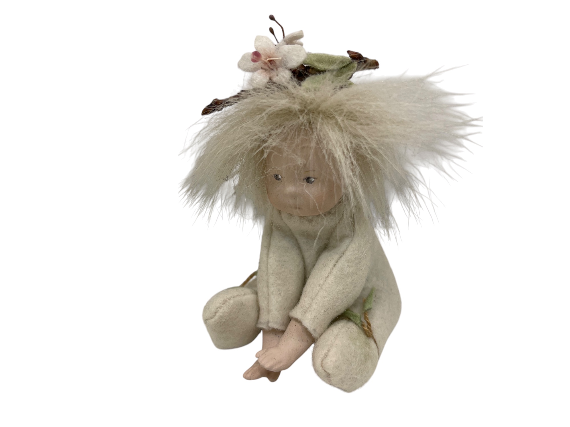 Künstlerpuppe Porzellan Sammler Puppe 9,5 cm. Top Zustand  