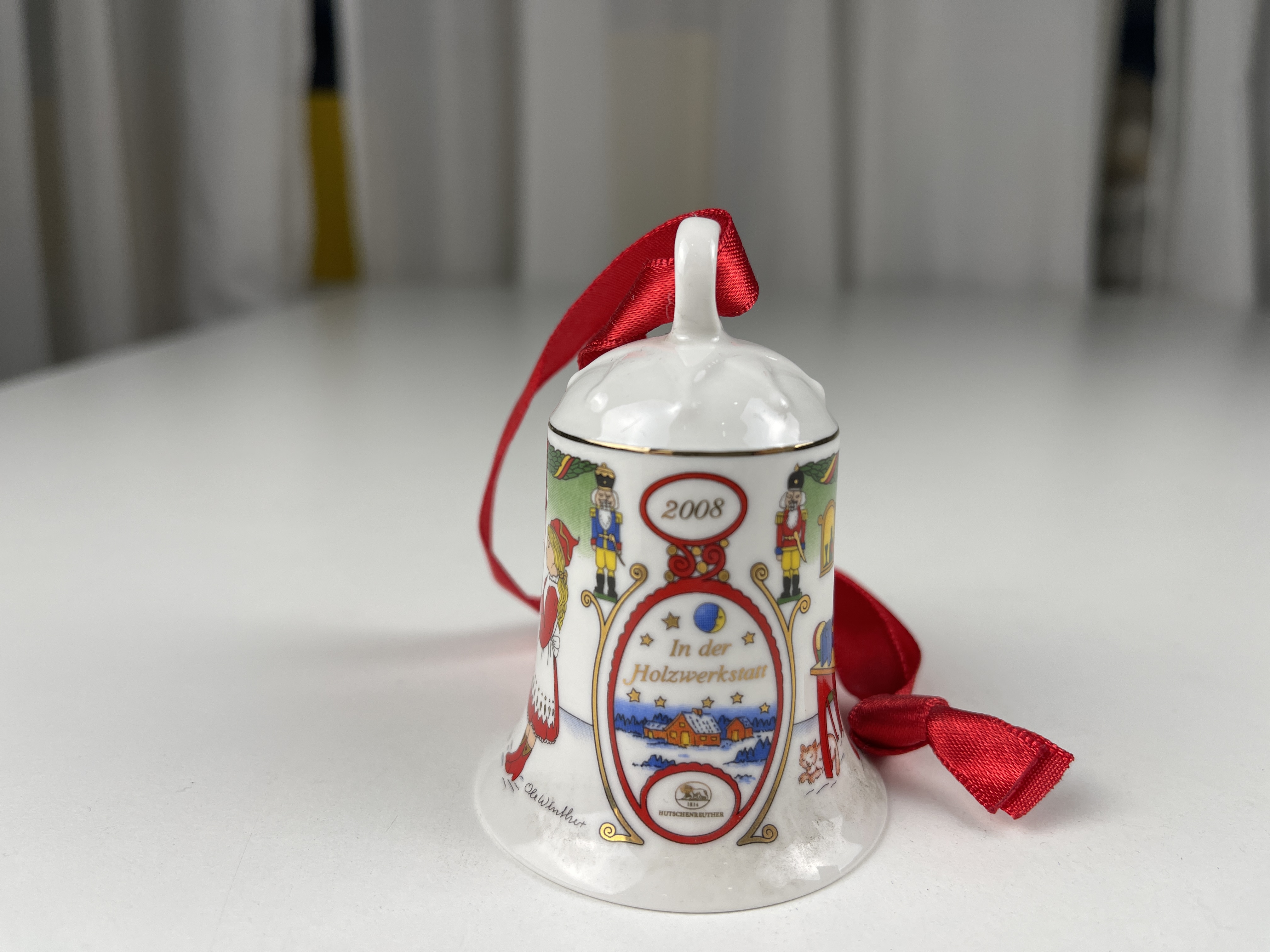  Hutschenreuther 2008 Weihnachtsglocke  7 cm. Top Zustand.    