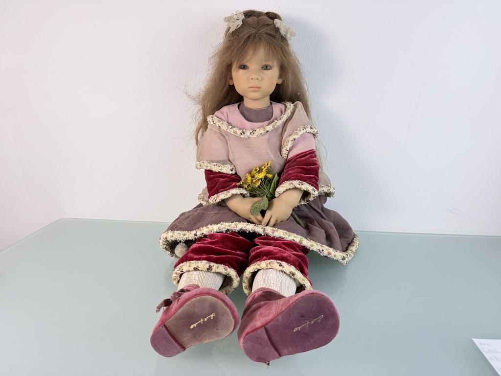 Künstlerpuppe Annette Himstedt Vinyl Puppe 75 cm. Top Zustand.  