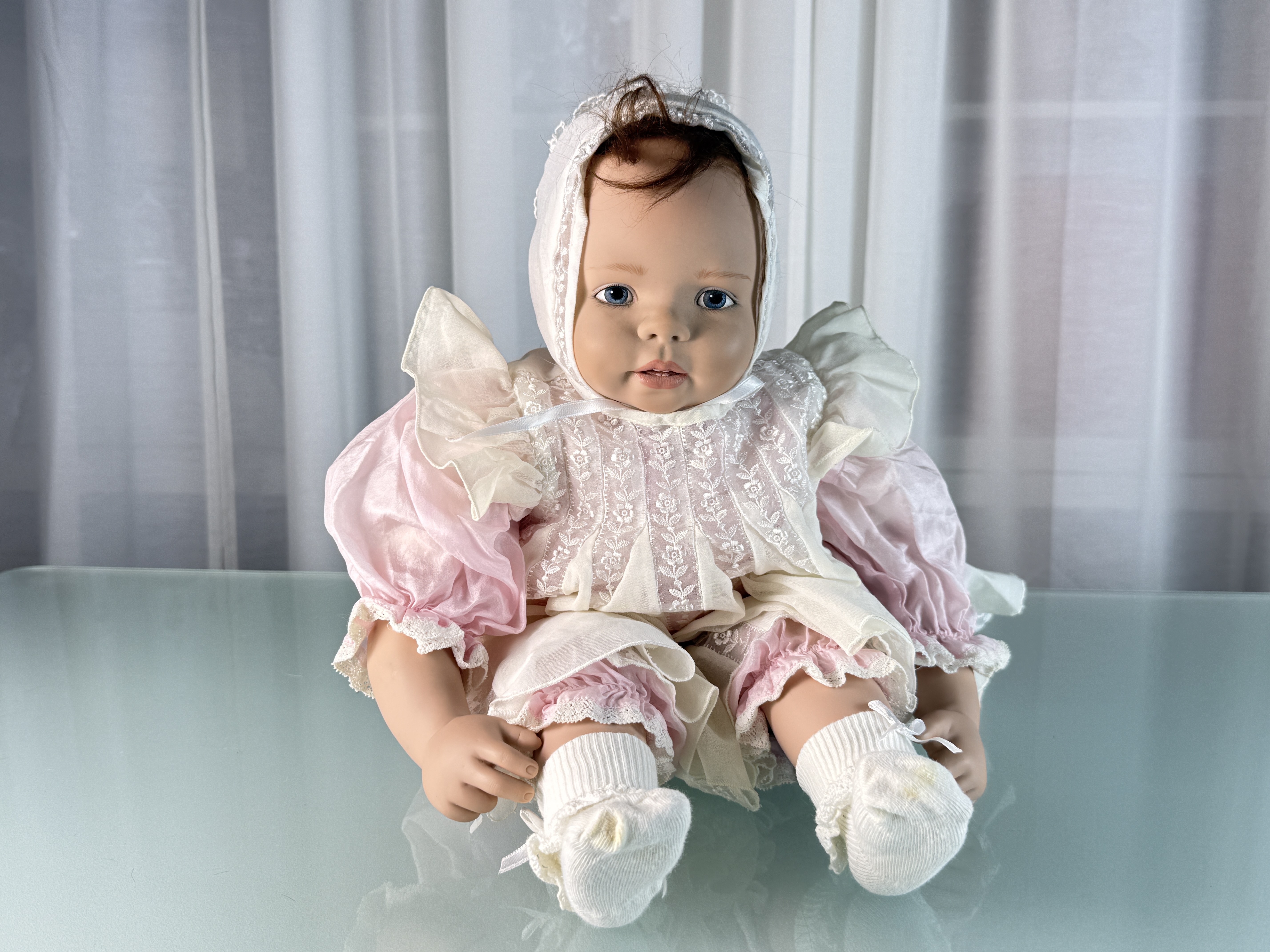 Künstlerpuppe Sigikid Vinyl Puppe 53 cm. Top Zustand   