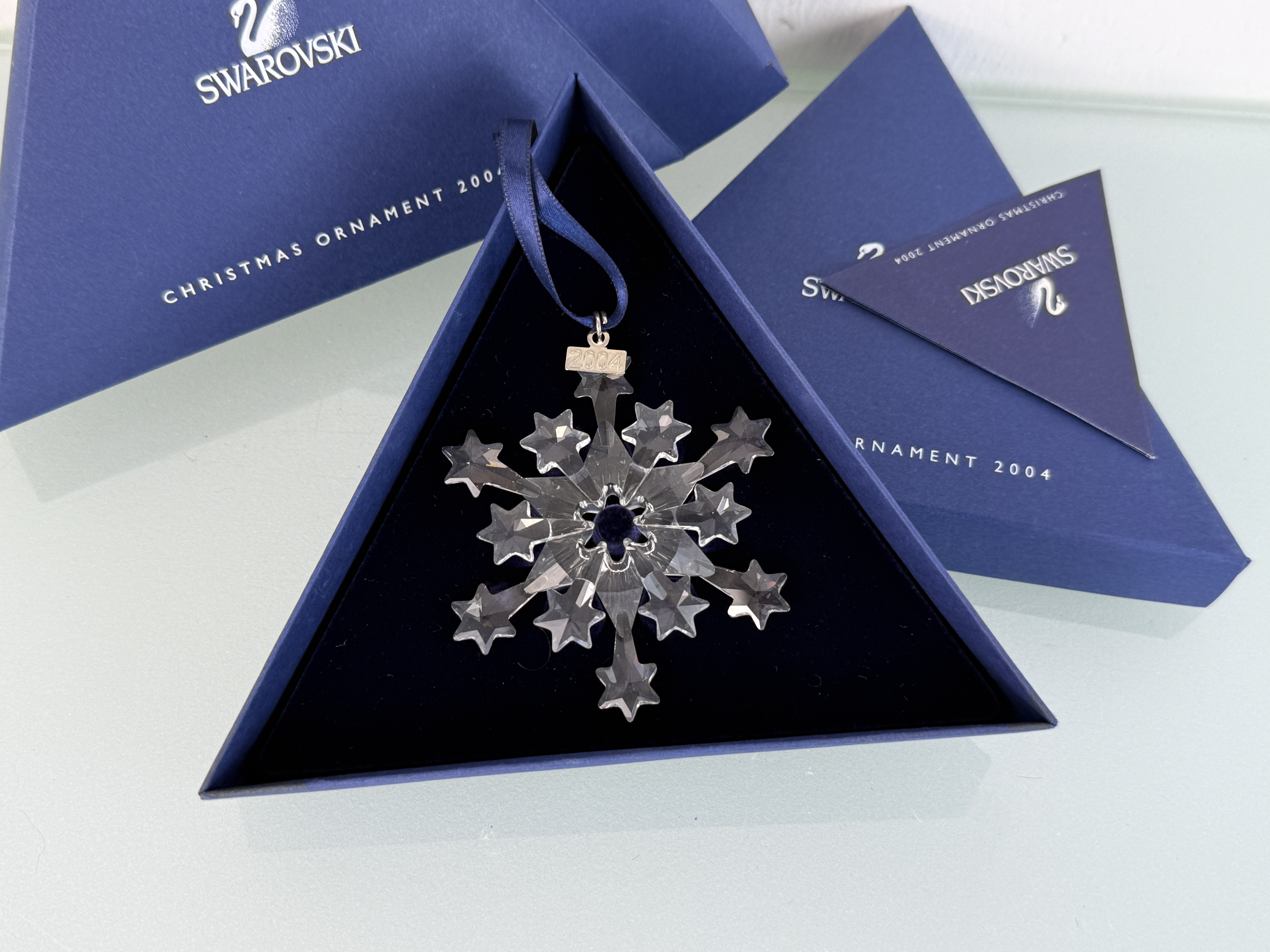 Swarovski Figur 631562 Weihnachtsstern 2004 Groß 7,5 cm. Ovp & Zertifikat  Top Zustand   