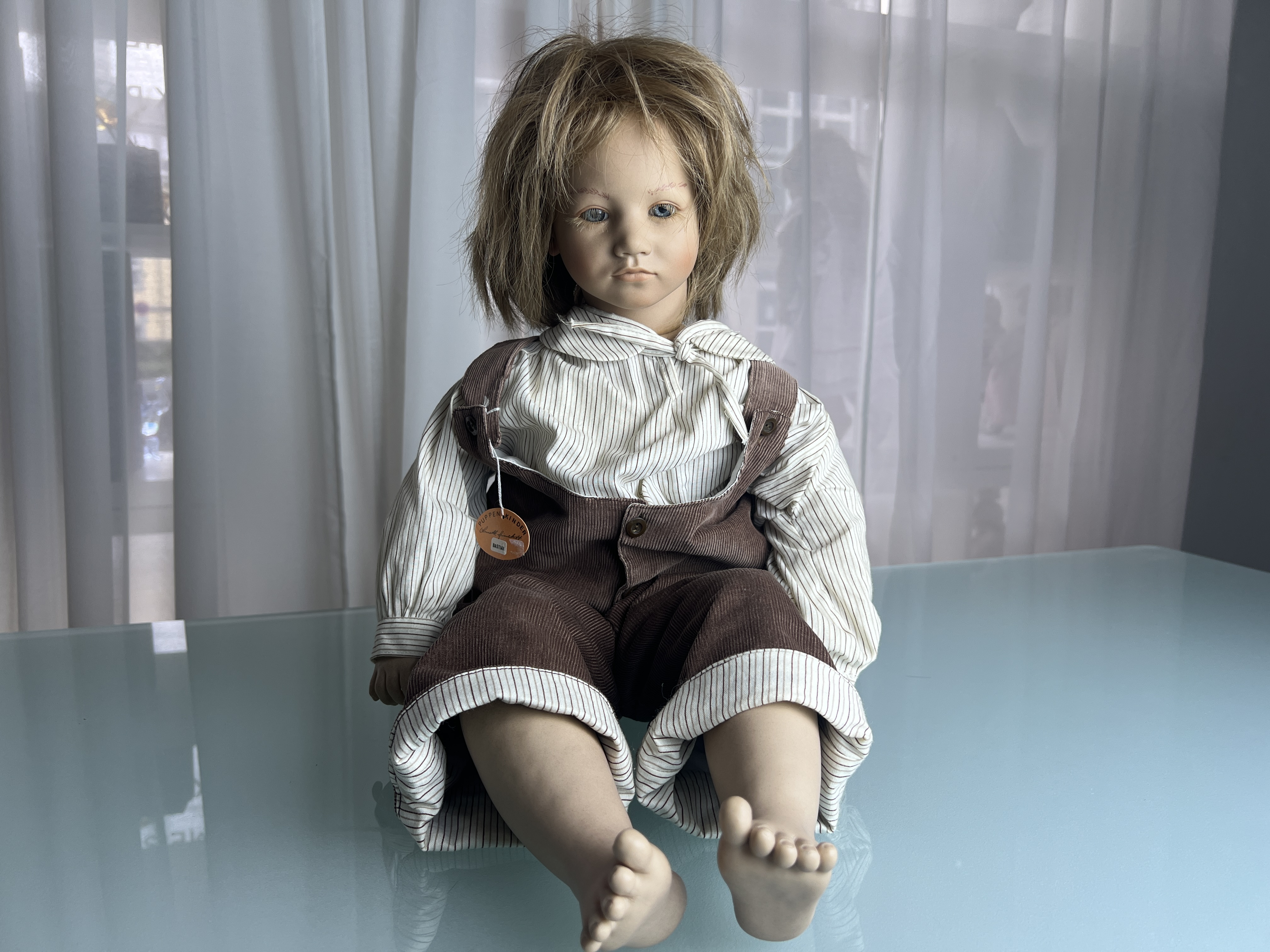 Künstlerpuppe Annette Himstedt Puppe Bastian 66 cm. Top Zustand