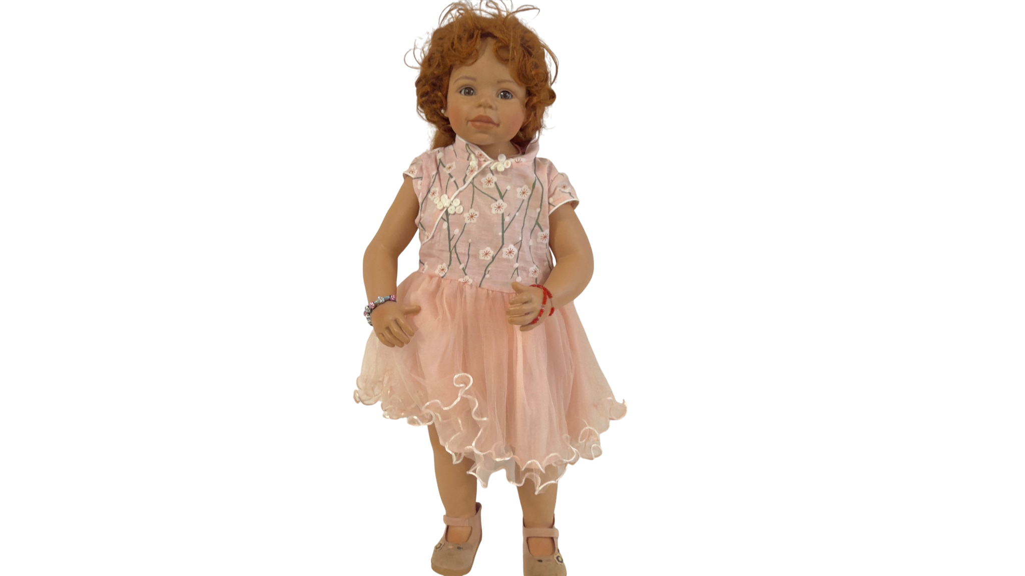 Künstlerpuppe Puppe Monika Levenig Vinyl Puppe 78 cm. Guter Zustand siehe Fotos 