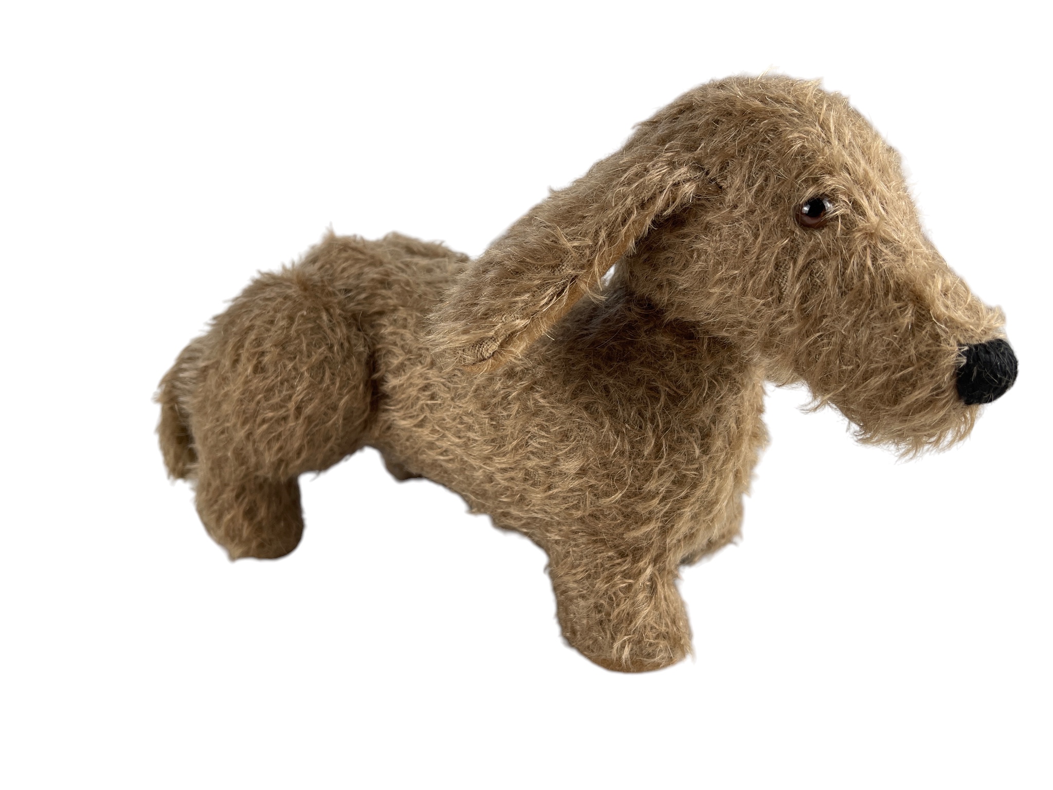 Künstler Stofftier  Hund 25 x 17 cm. - Top Zustand.  